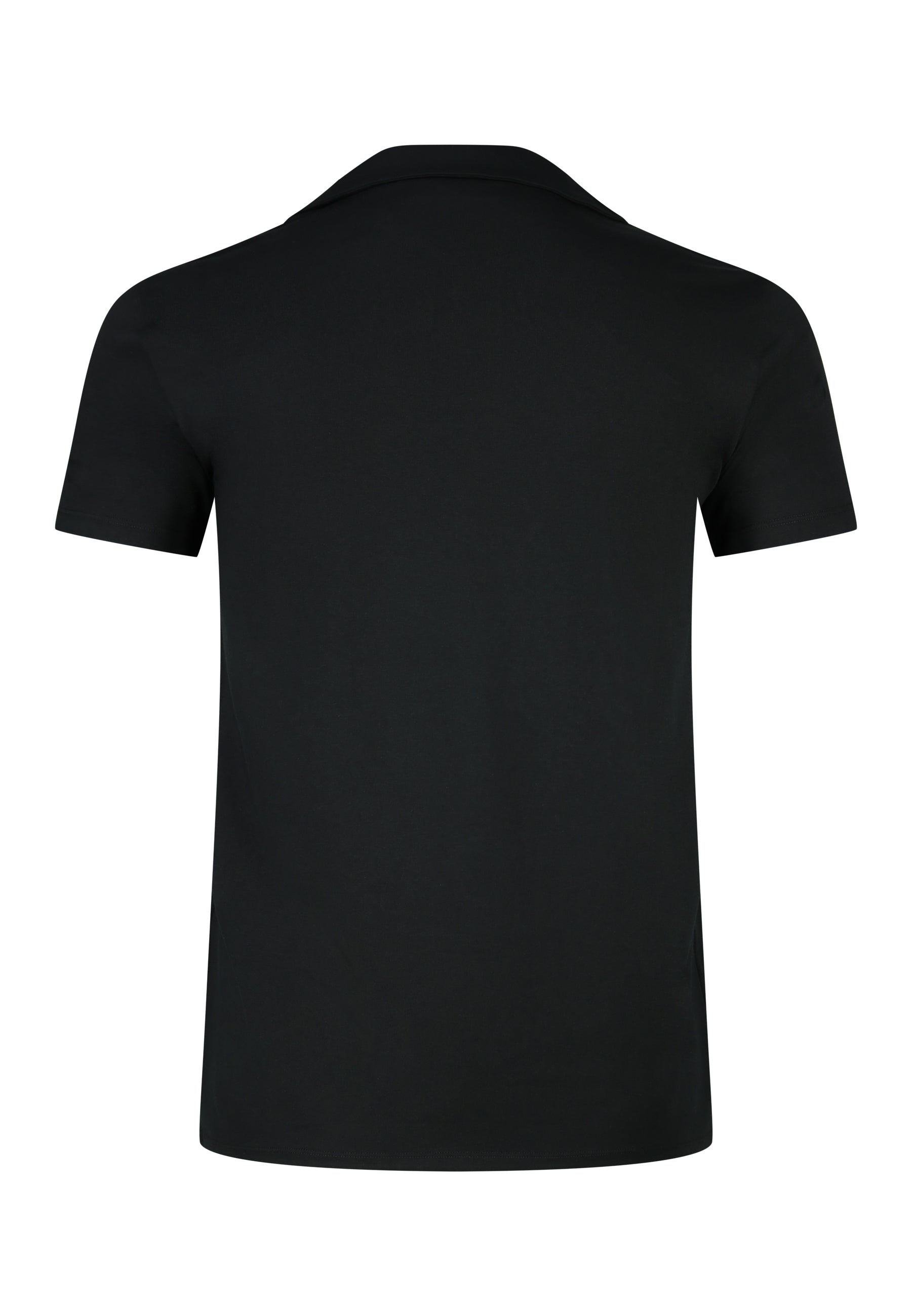 Revere Polo in Black T-Shirts SikSilk