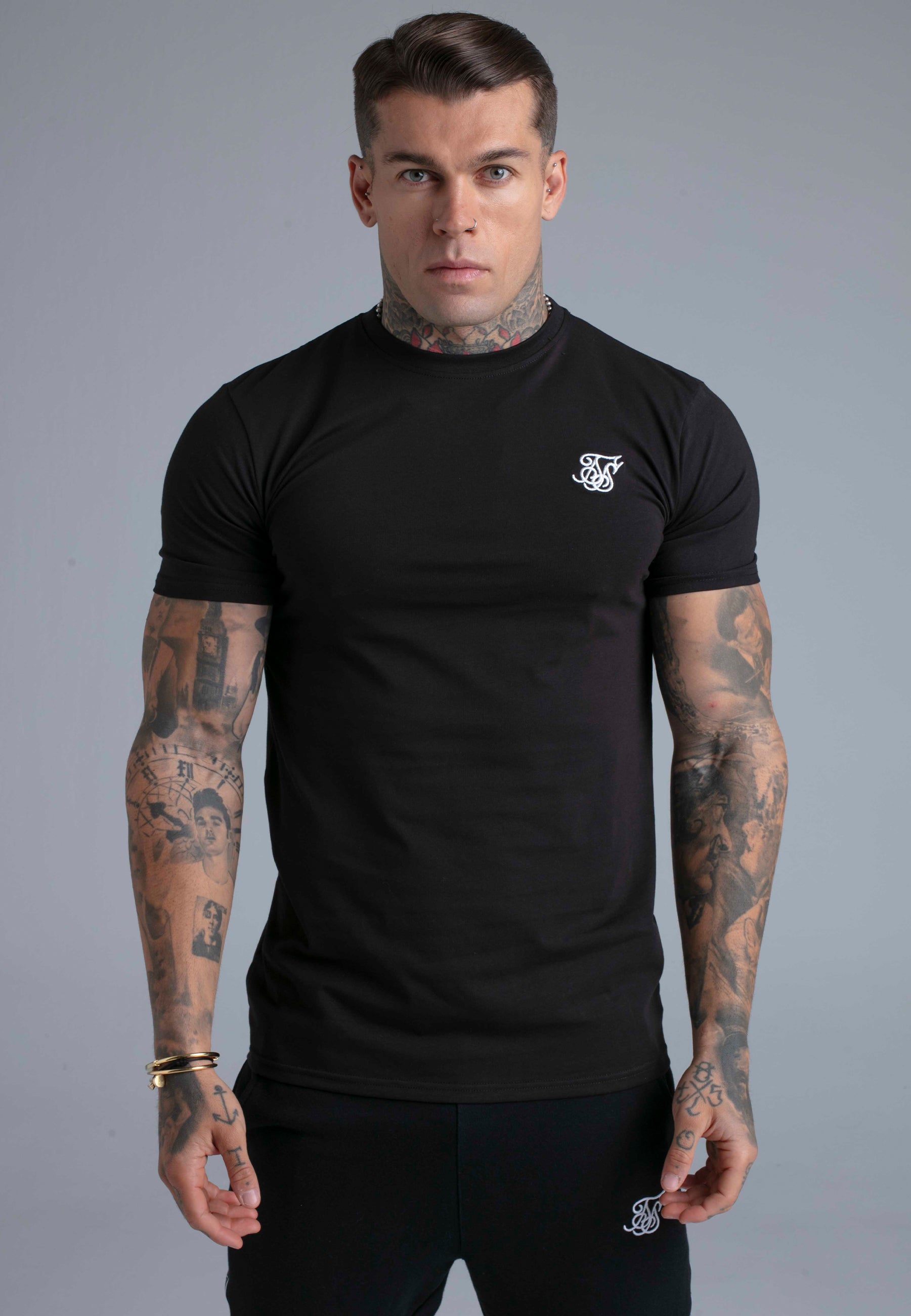 T-Shirt Essentials in Black T-Shirts SikSilk