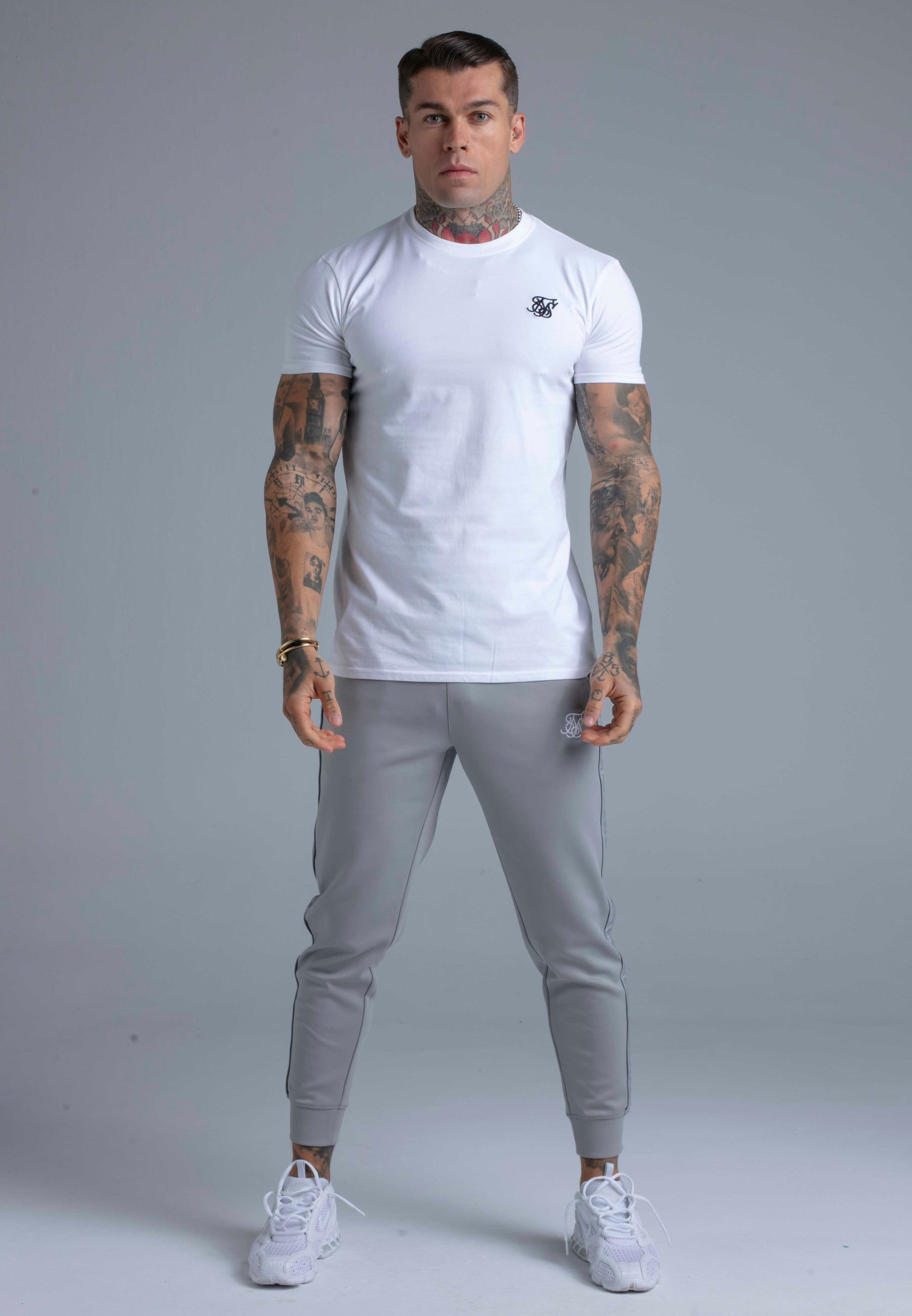 T-Shirt Essentials in White T-Shirts SikSilk