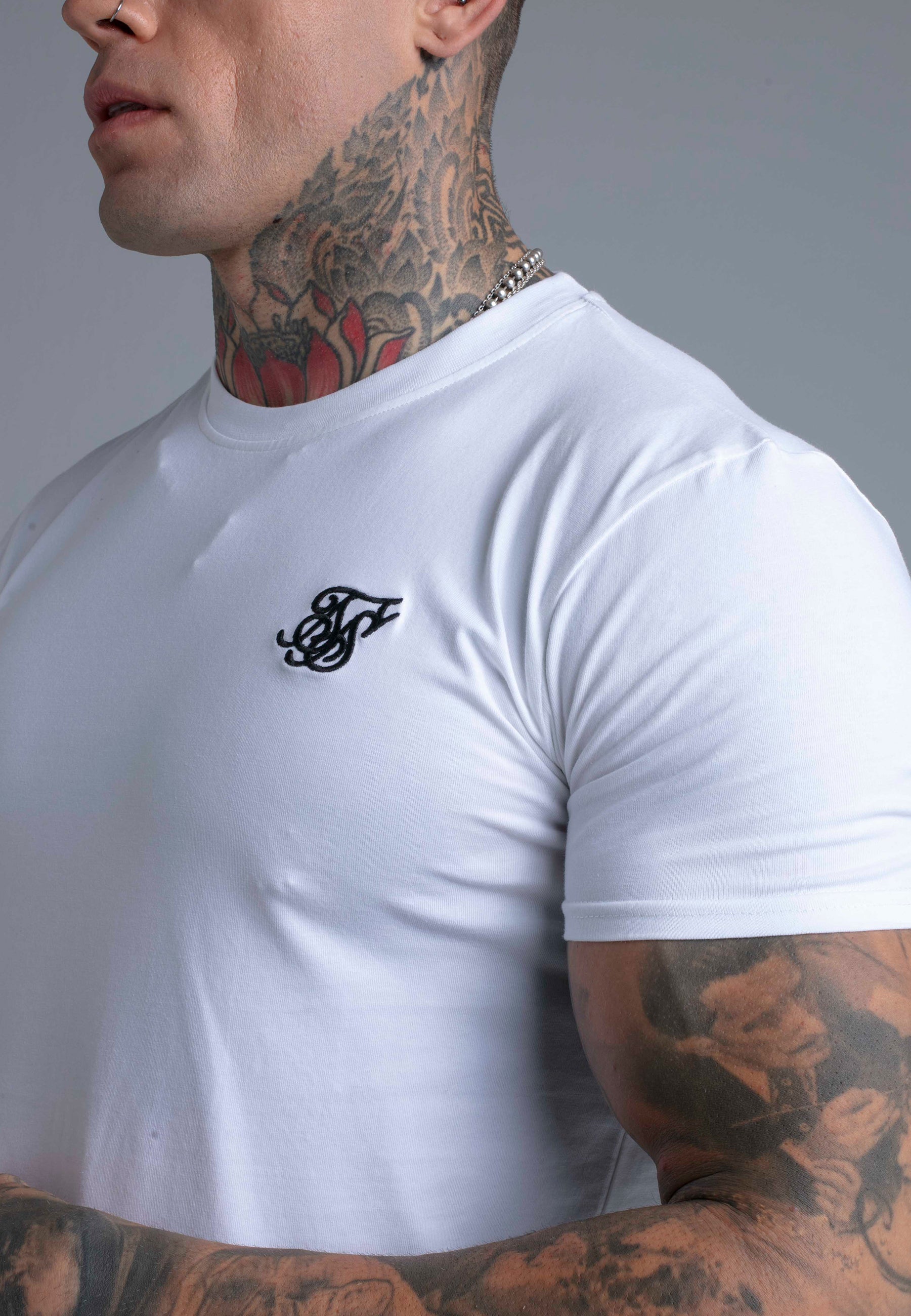 T-Shirt Essentials in White T-Shirts SikSilk