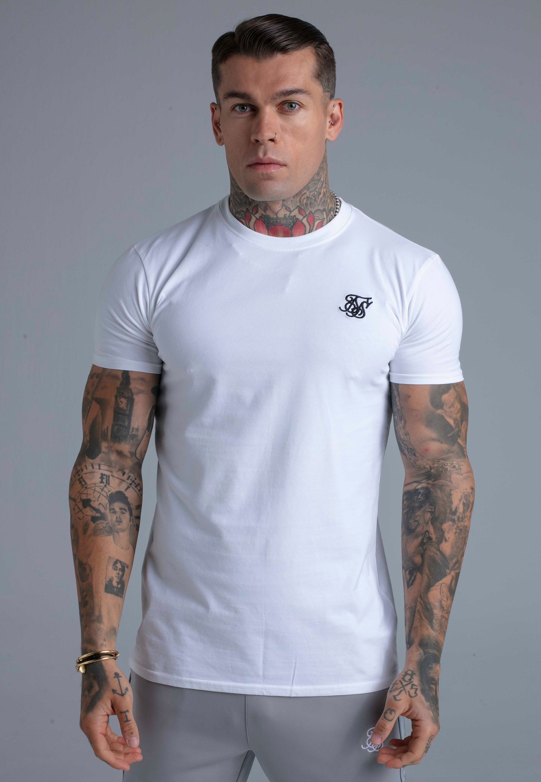 T-Shirt Essentials in White T-Shirts SikSilk