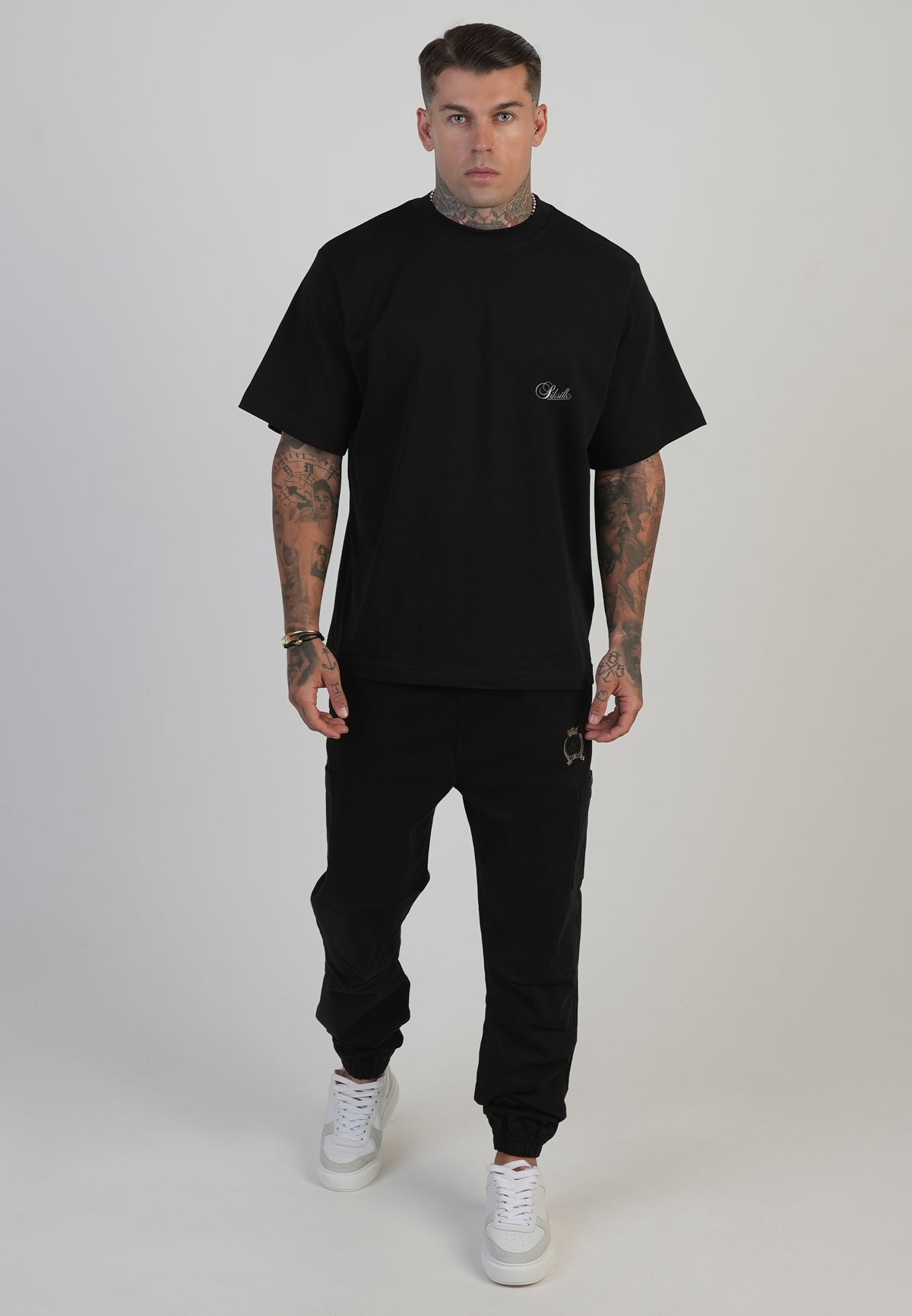 T-Shirt Oversized in Black T-Shirts SikSilk