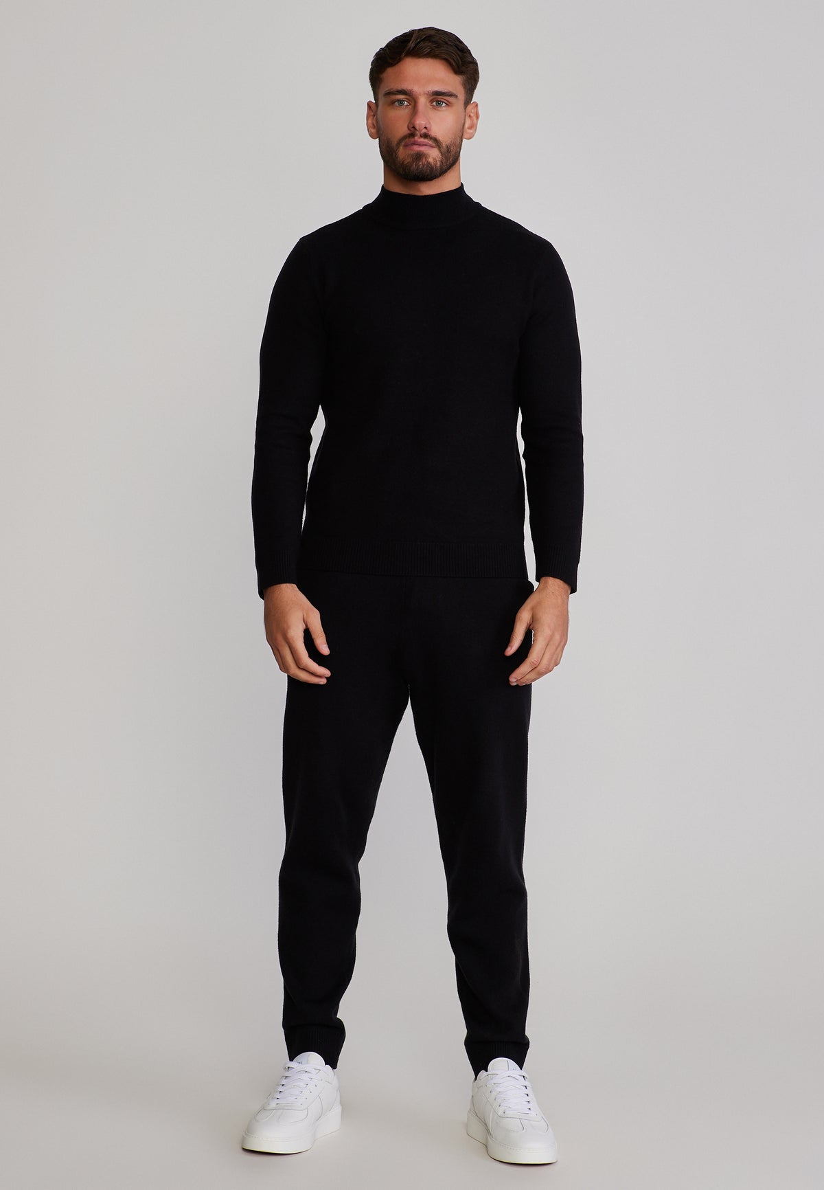 Jogginghose Knitted in Black Hosen SikSilk