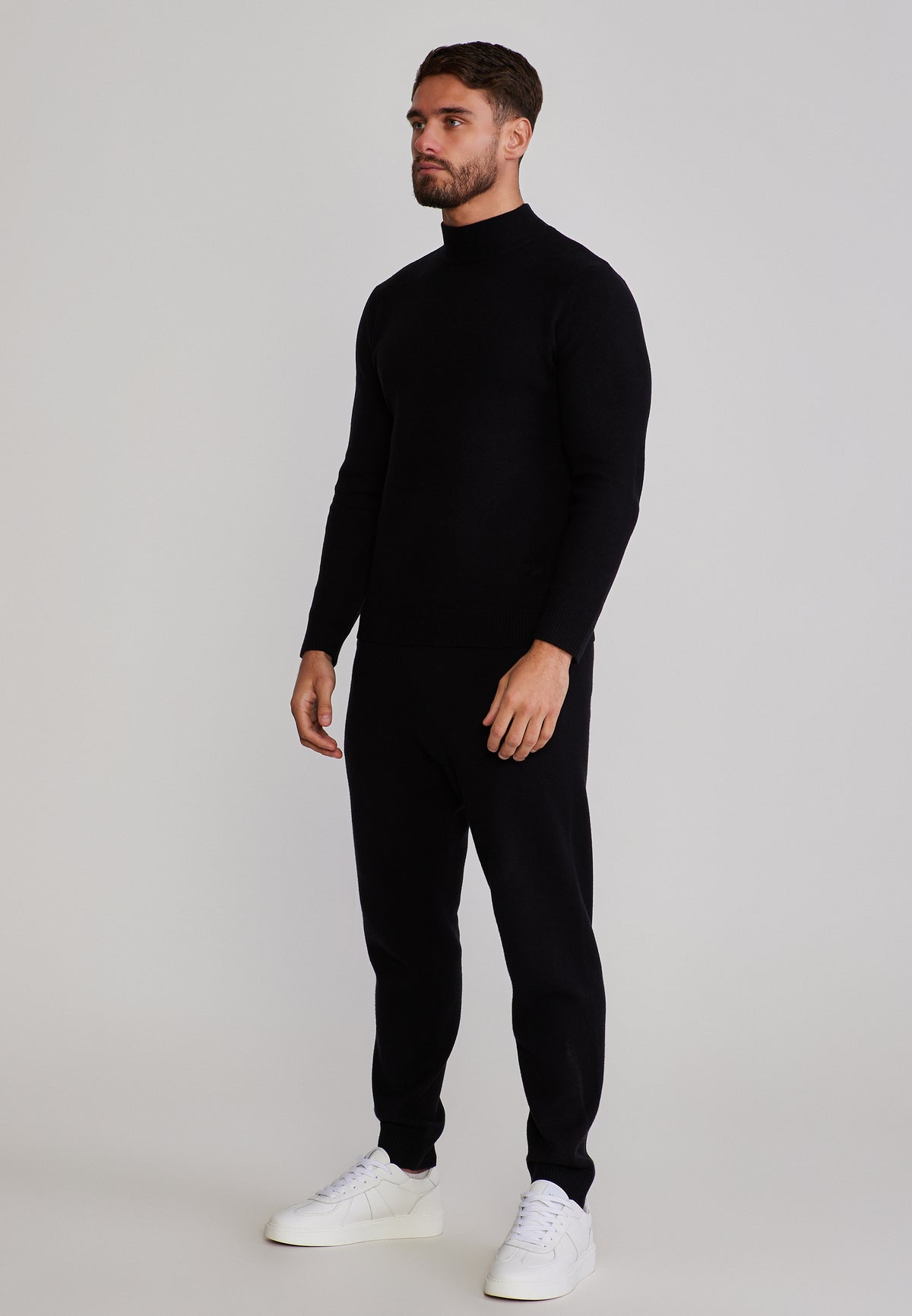 Jogginghose Knitted in Black Hosen SikSilk