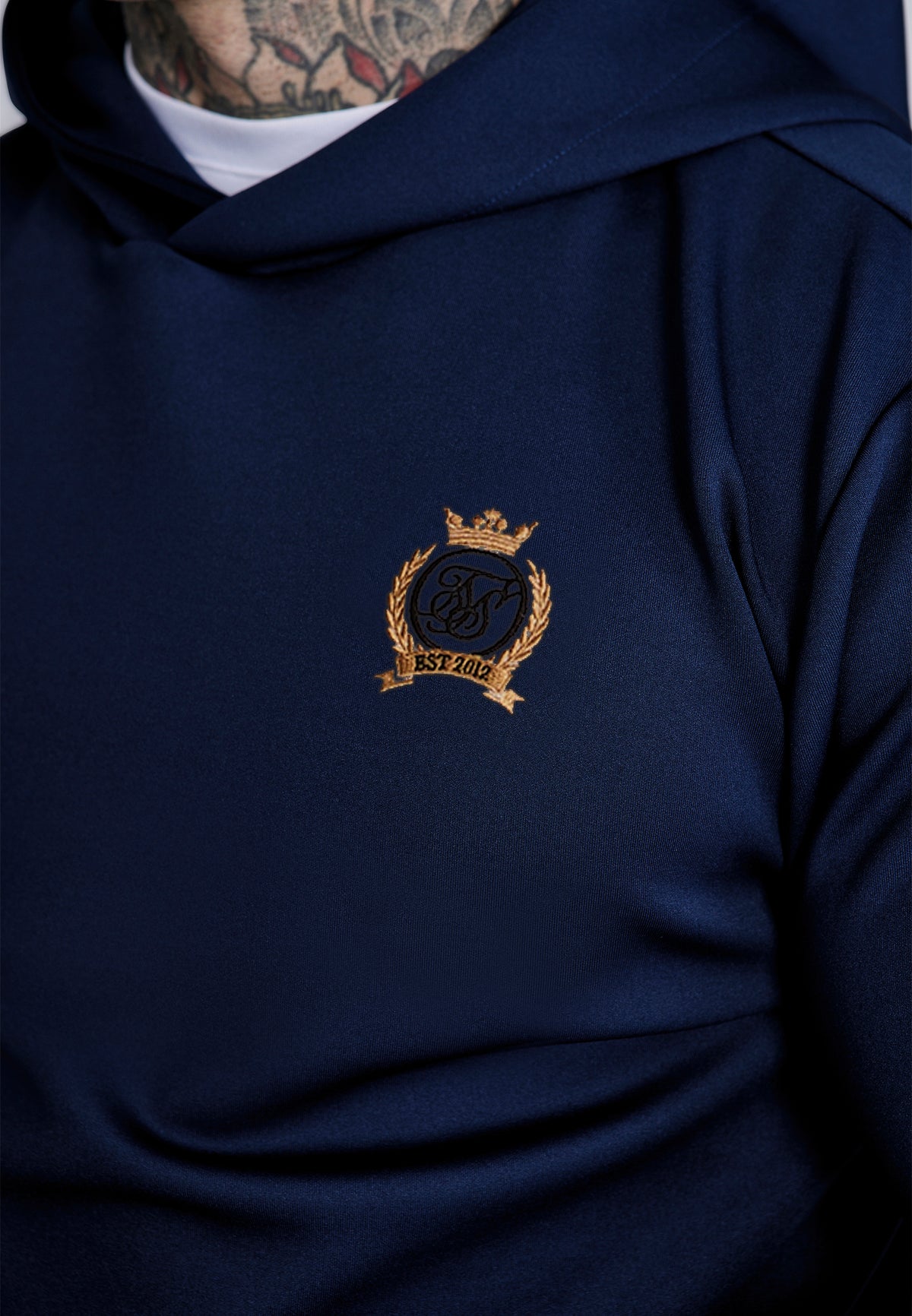 Kapuzenpullover Essentials Poly in Navy Kapuzenpullover SikSilk