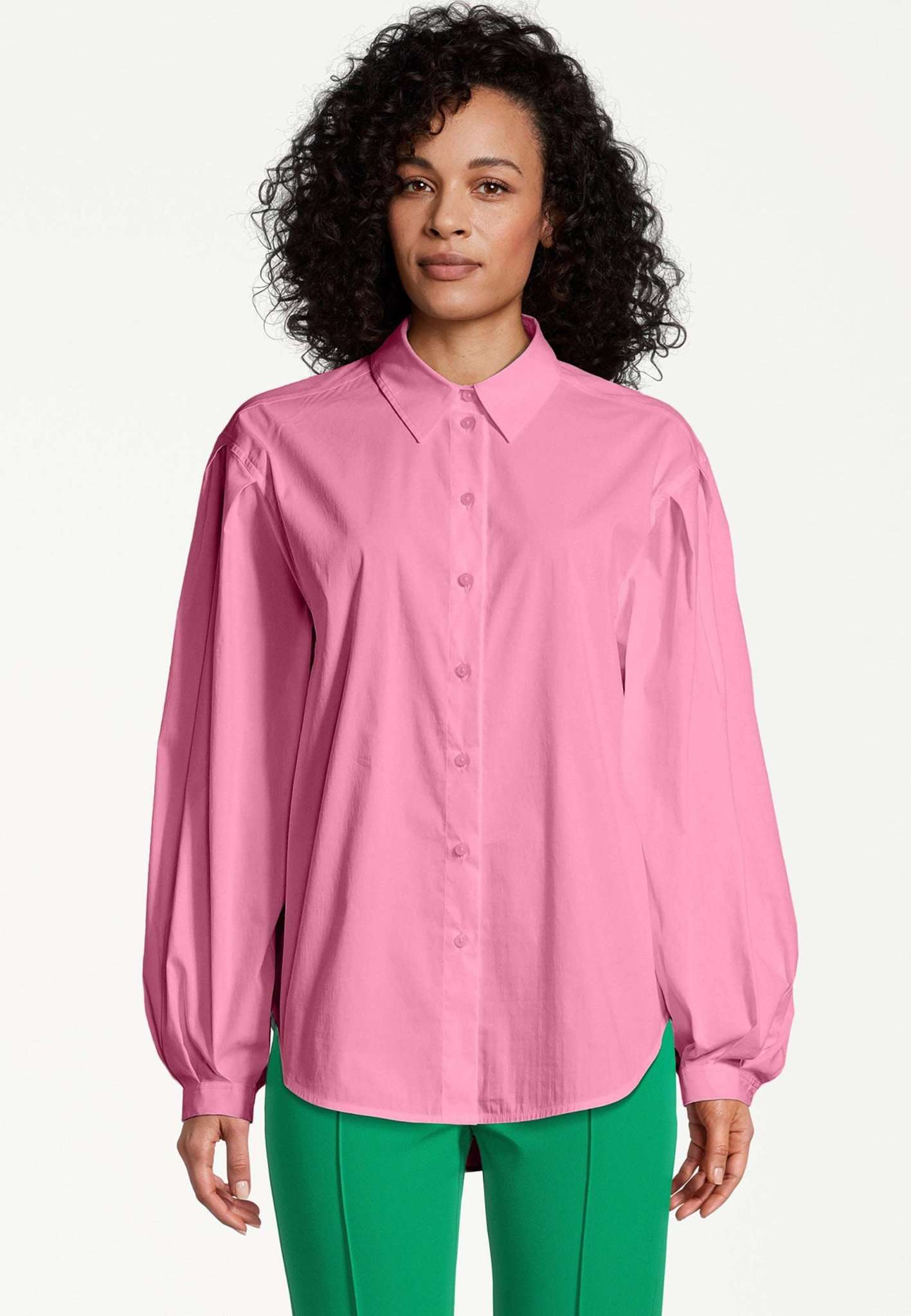 Arkadia Oversized Blouse in Pink Carnation Hemden Tamaris   