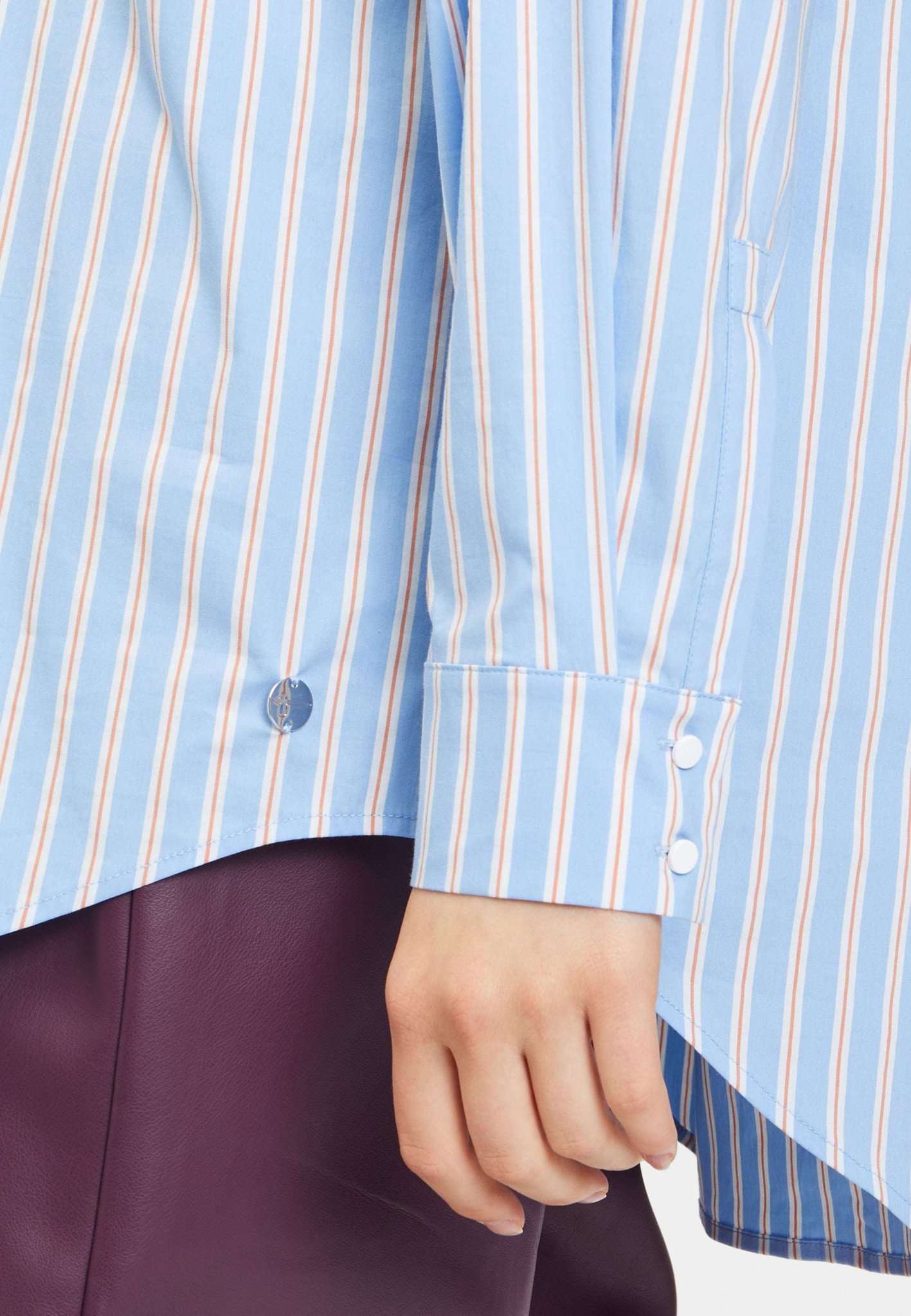 Baystep Striped Shirt in Della Robbia Blue Striped Hemden Tamaris   
