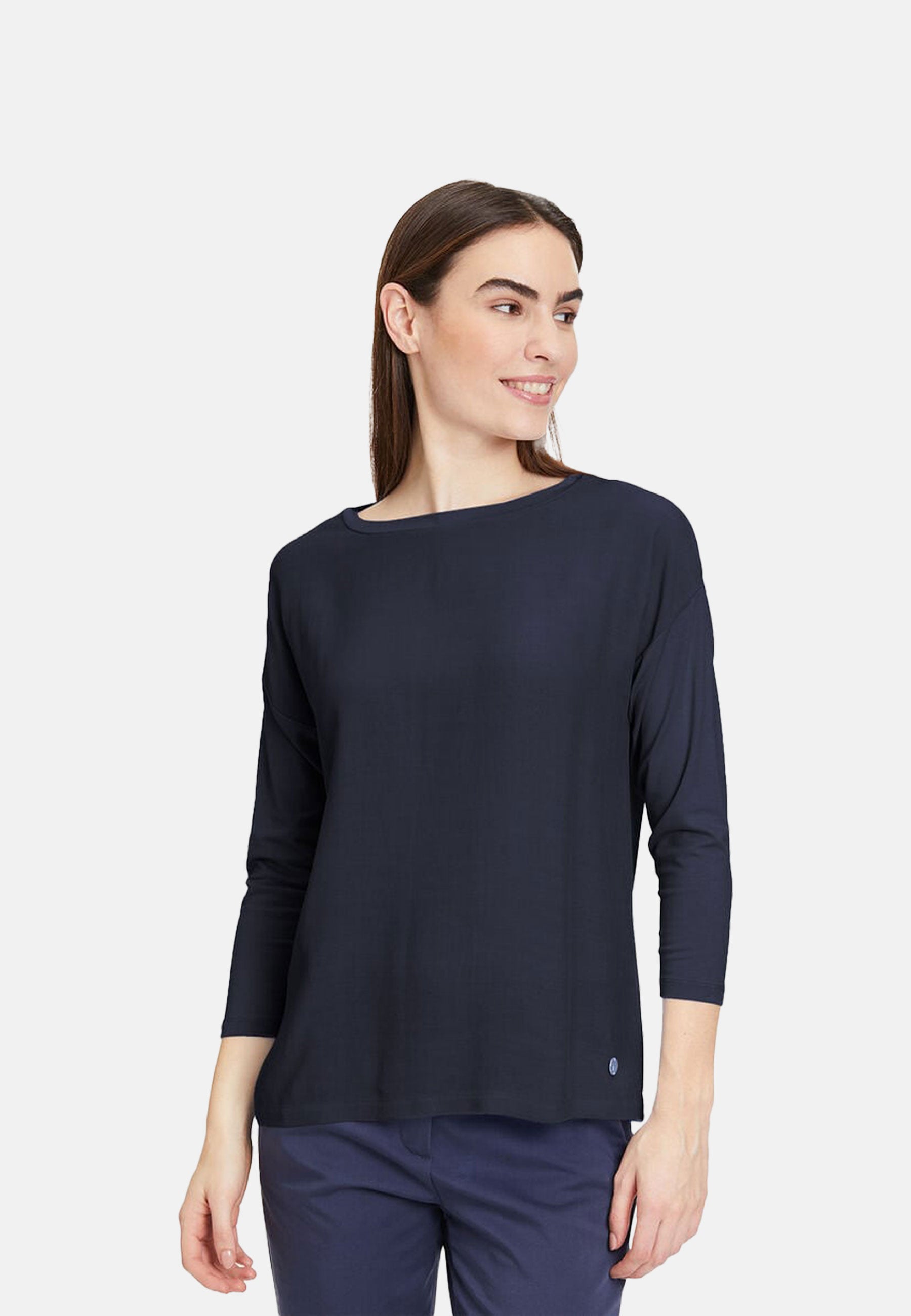 Burdur Long Sleeve Shirt in Black Iris T-Shirts Tamaris   