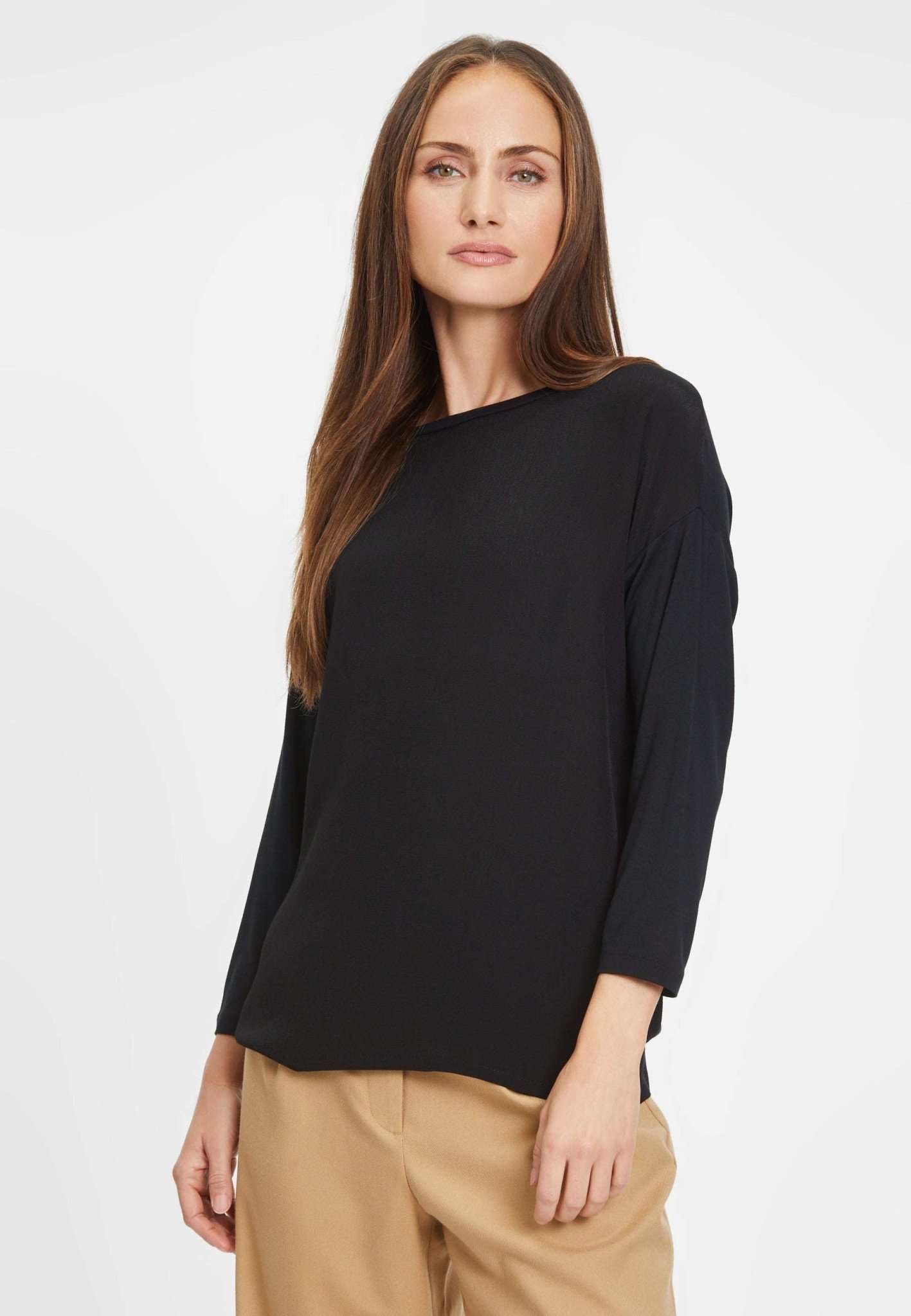 Burdur Long Sleeve Shirt in Black Beauty T-Shirts Tamaris   