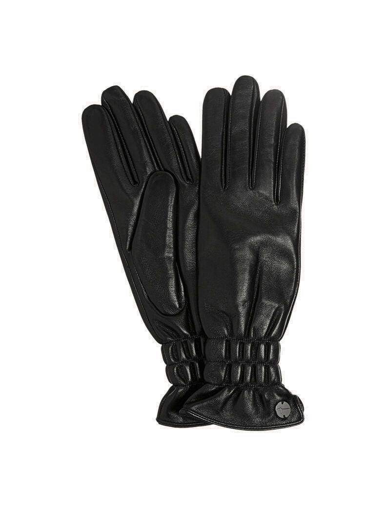 Artova Leather Gloves in Jet Black Handschuhe Tamaris   