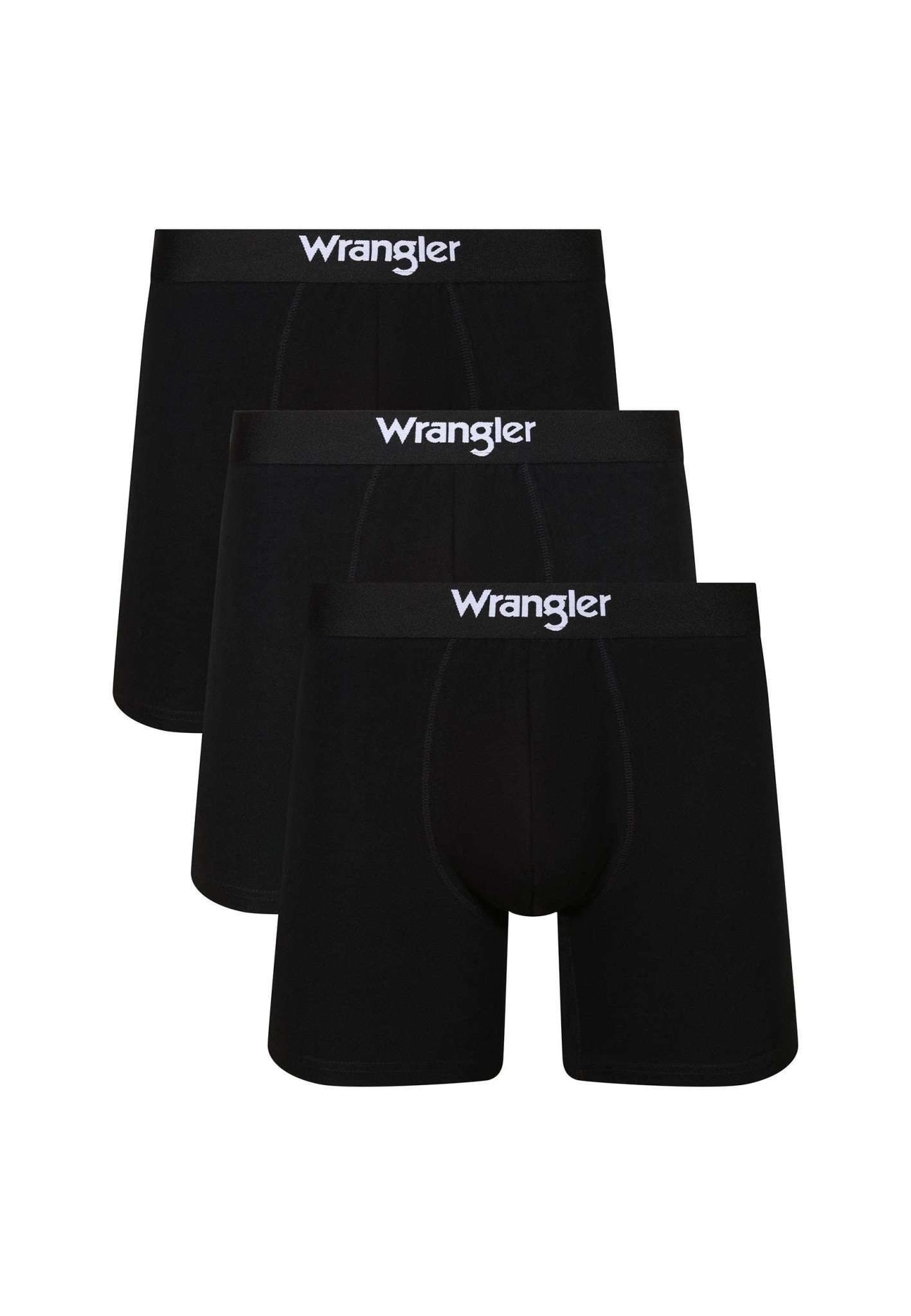 3 Pack Medium Trunks Wilkins in Black Unterwäsche Wrangler   