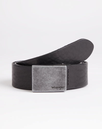 Plate Buckle Belt in Black Gürtel Wrangler   