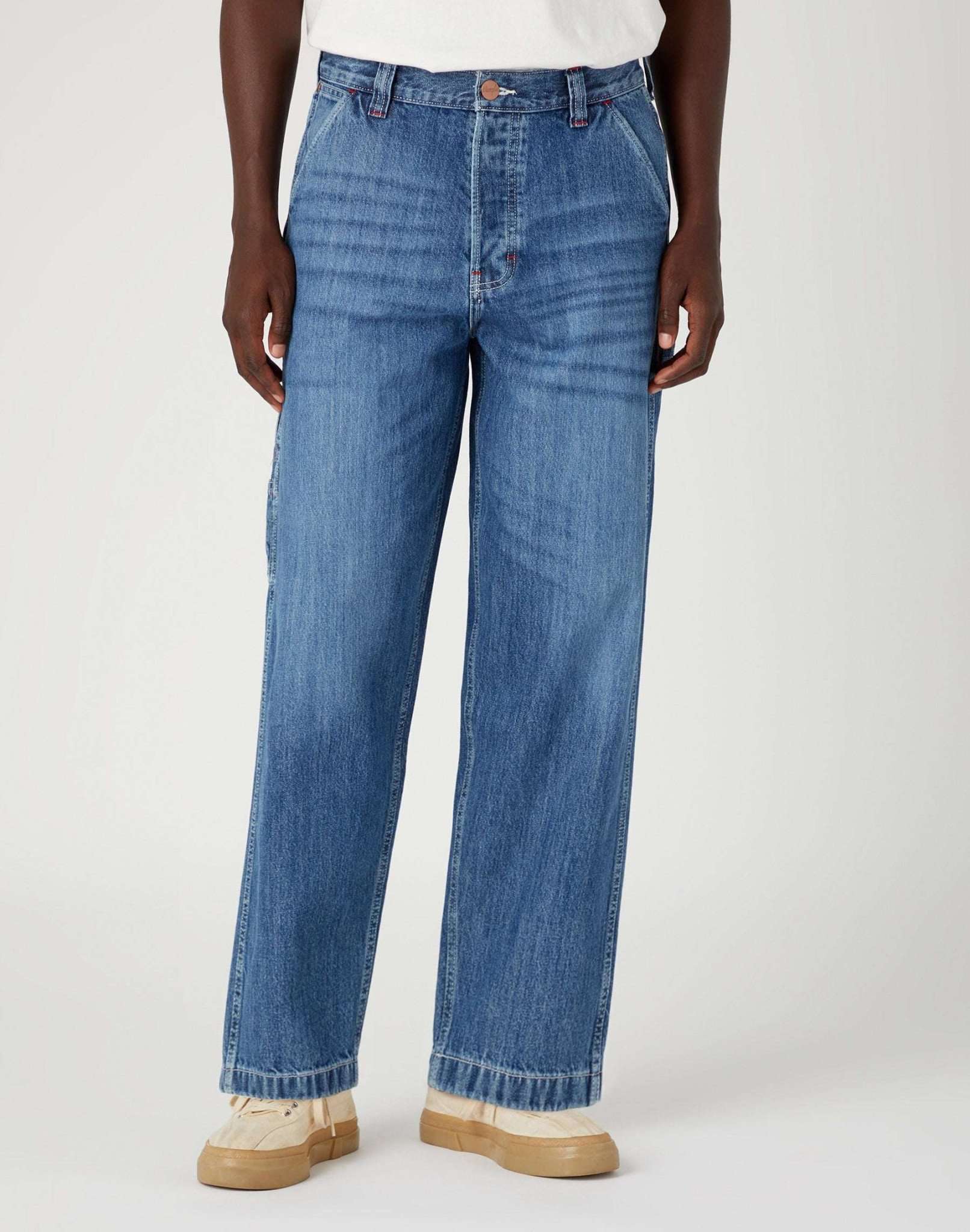 Casey Jones Utility in Paint Splatter Jeans Wrangler   