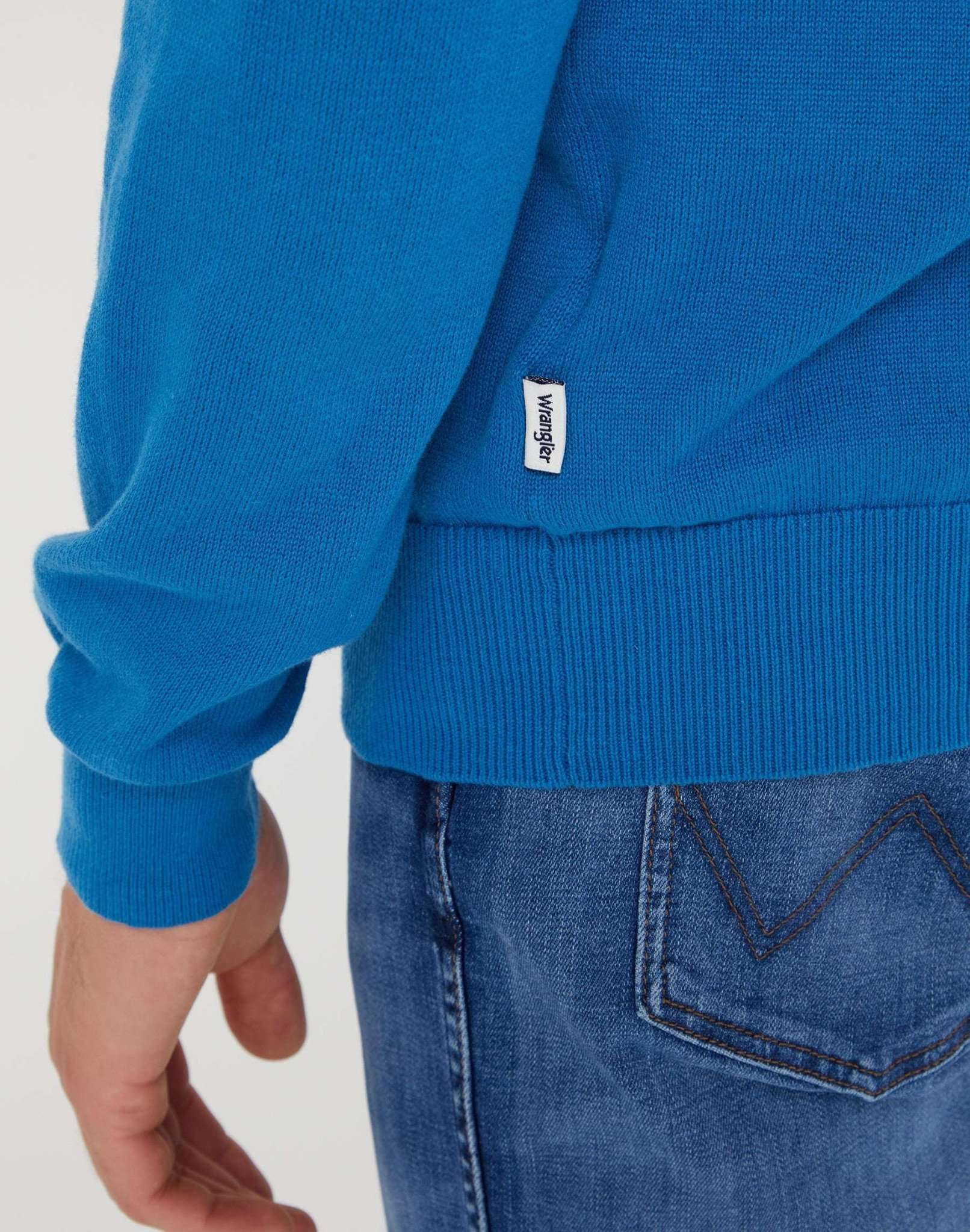 Crewneck Knit in Deep Water Pullover Wrangler   