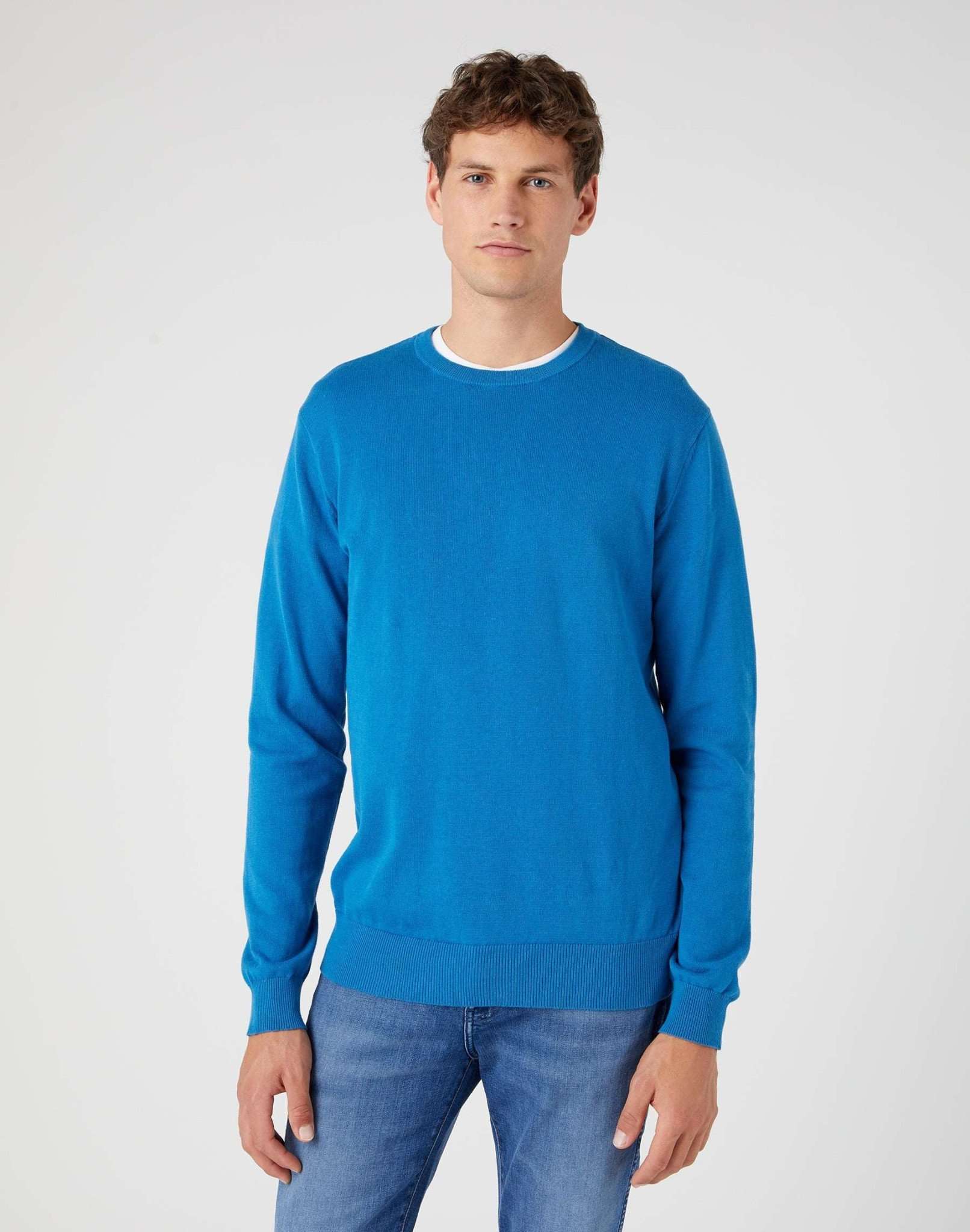 Crewneck Knit in Deep Water Pullover Wrangler   