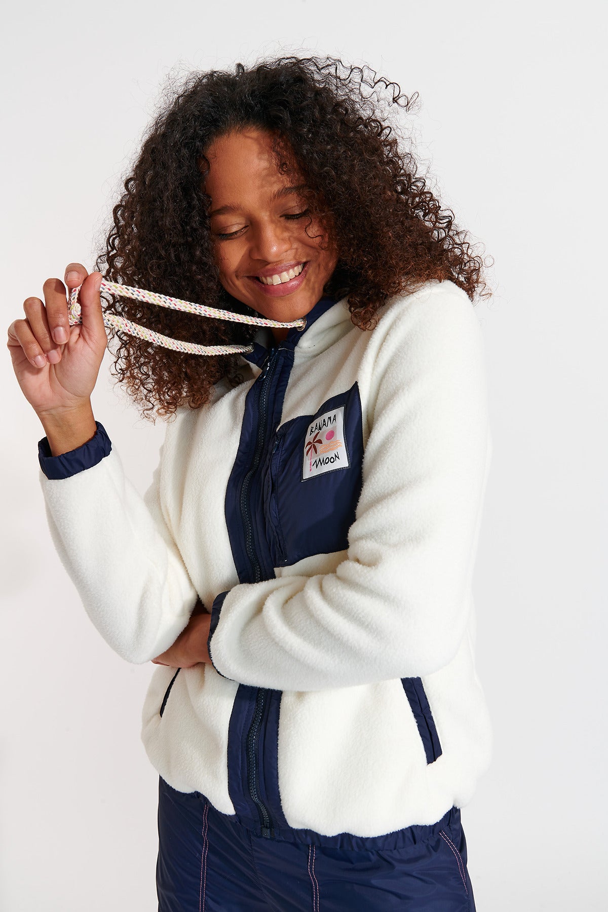 WARREN-BRICHILL Fleecejacke in Ecru Jacken Banana Moon