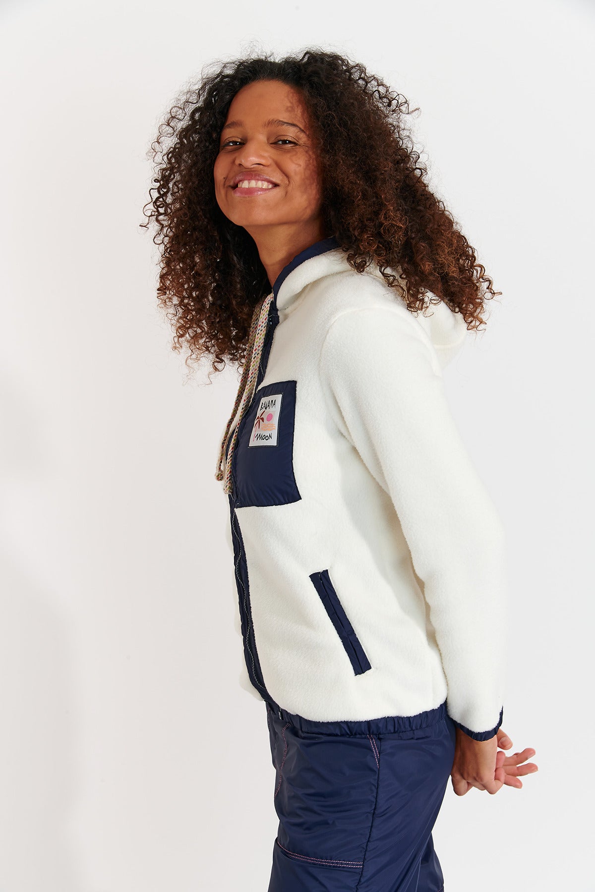 WARREN-BRICHILL Fleecejacke in Ecru Jacken Banana Moon