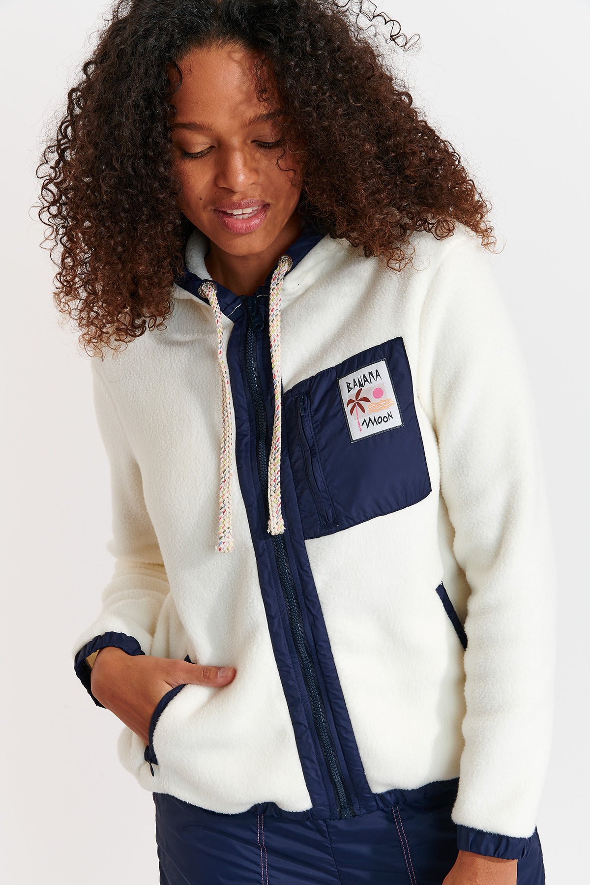 WARREN-BRICHILL Fleecejacke in Ecru Jacken Banana Moon