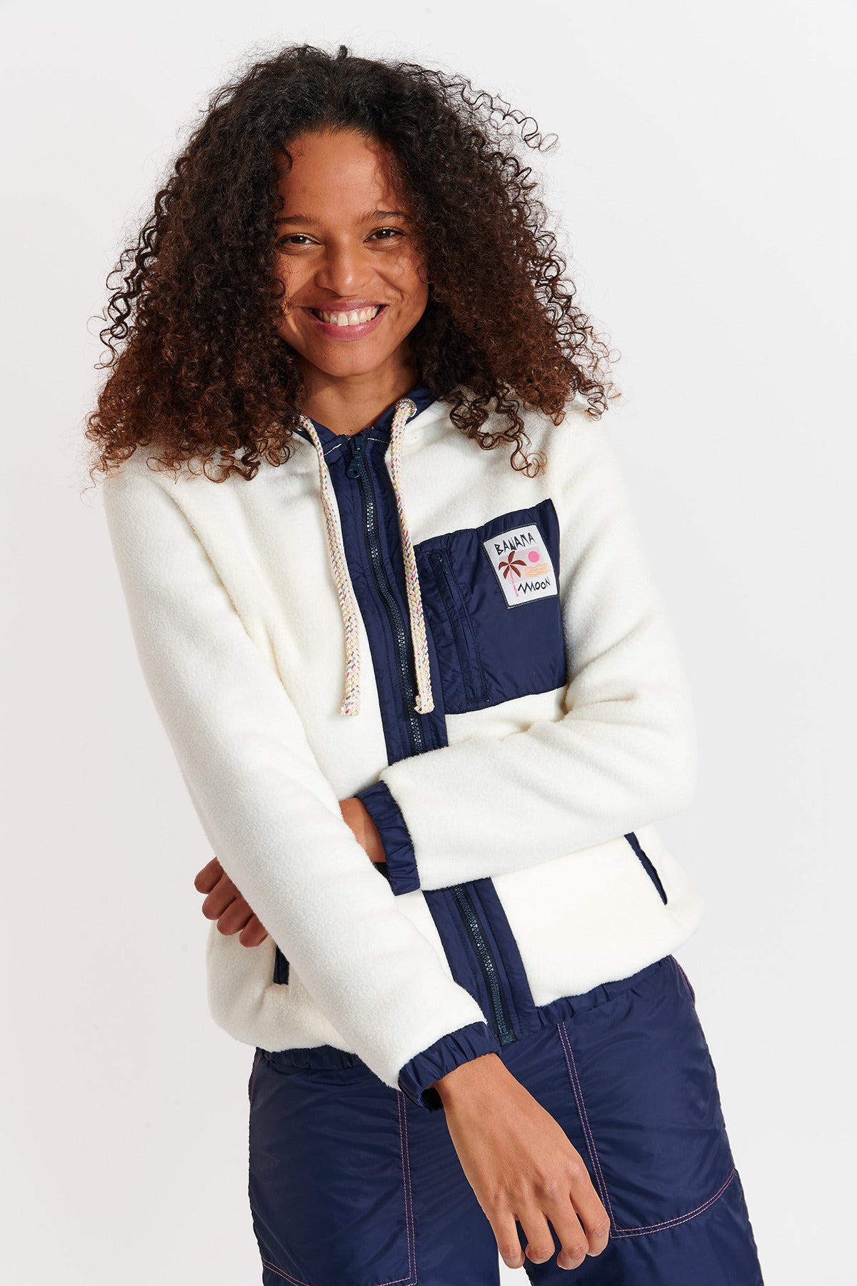 WARREN-BRICHILL Fleecejacke in Ecru Jacken Banana Moon