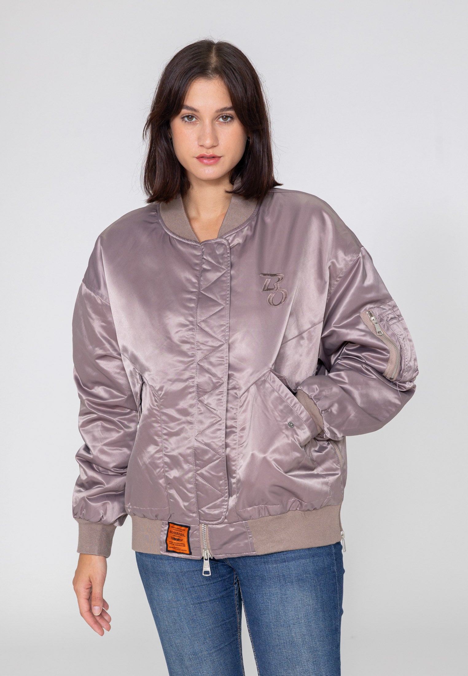 Wavy U Bomberjacke in Pink Jacken Bombers Original   