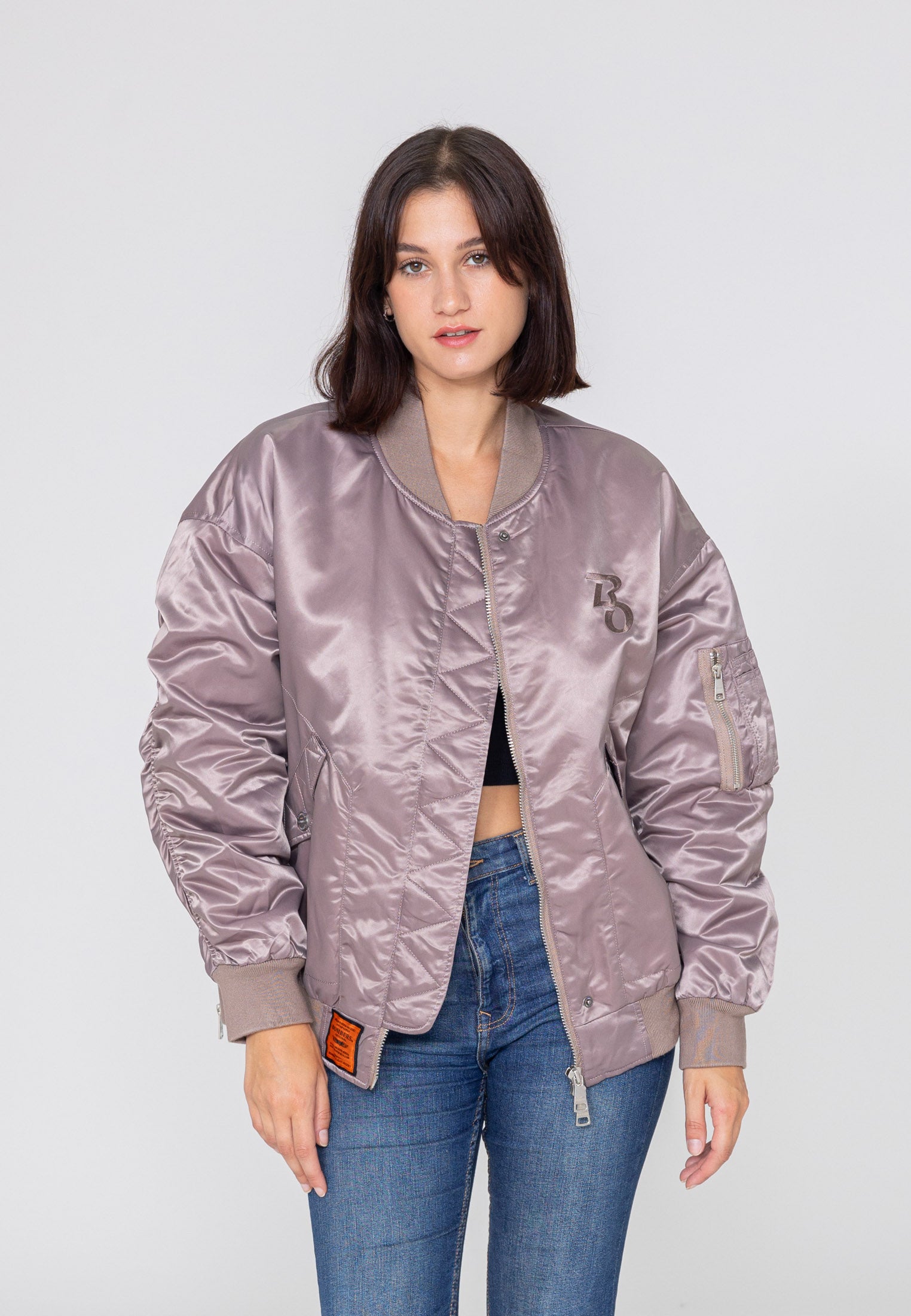 Wavy U Bomberjacke in Pink Jacken Bombers Original   