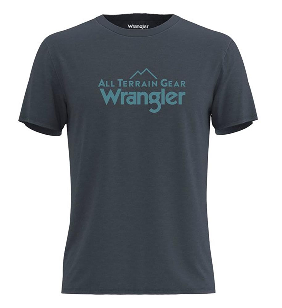All Terrain Gear Logo Tee in Blue Nights T-Shirts Wrangler   