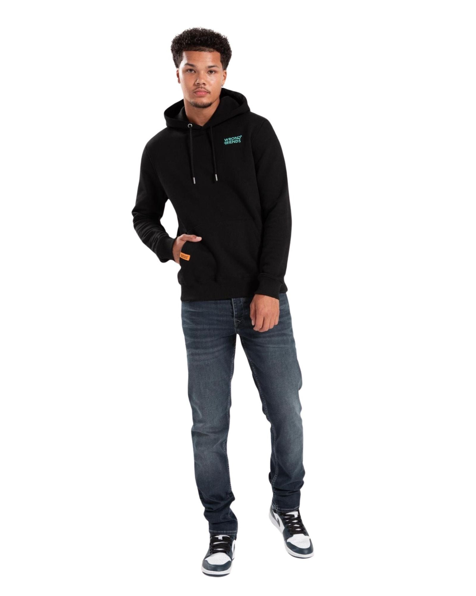 Bellevue Hoodie in Black Kapuzenpullover Wrong Friends