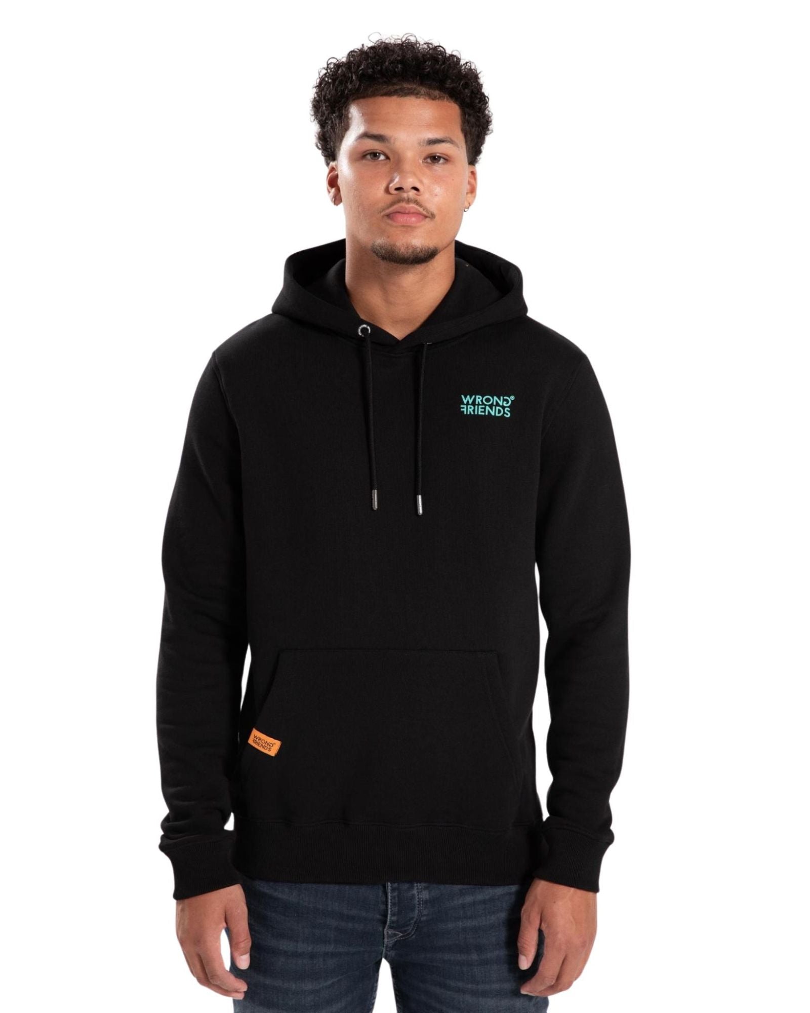 Bellevue Hoodie in Black Kapuzenpullover Wrong Friends
