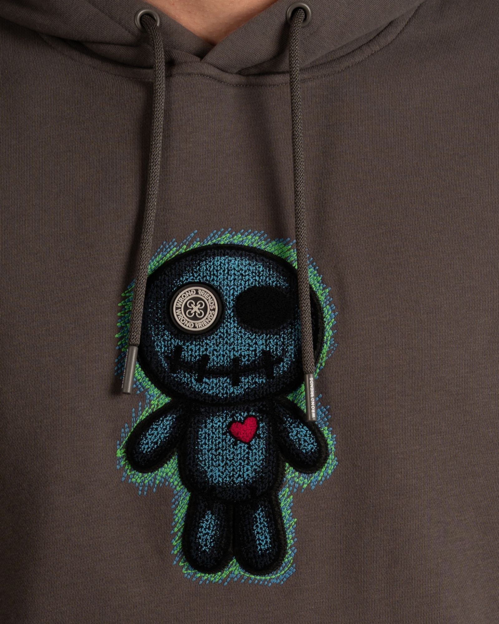 Williams Hoodie in Grey Kapuzenpullover Wrong Friends