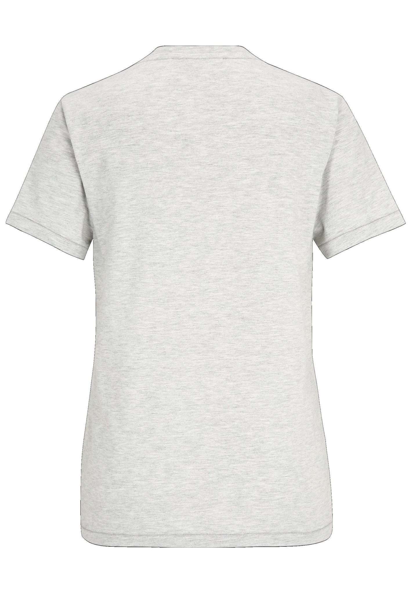 Adria Round Neck Plain Tee in Light Grey Melange T-Shirts Tamaris   