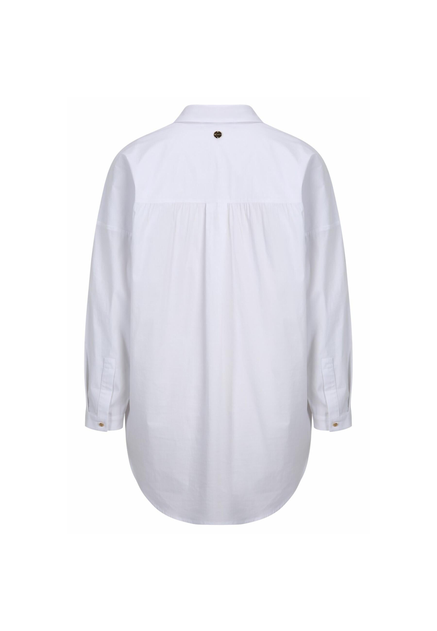 Arhavi Half Placket Shirt in Bright White Hemden Tamaris   