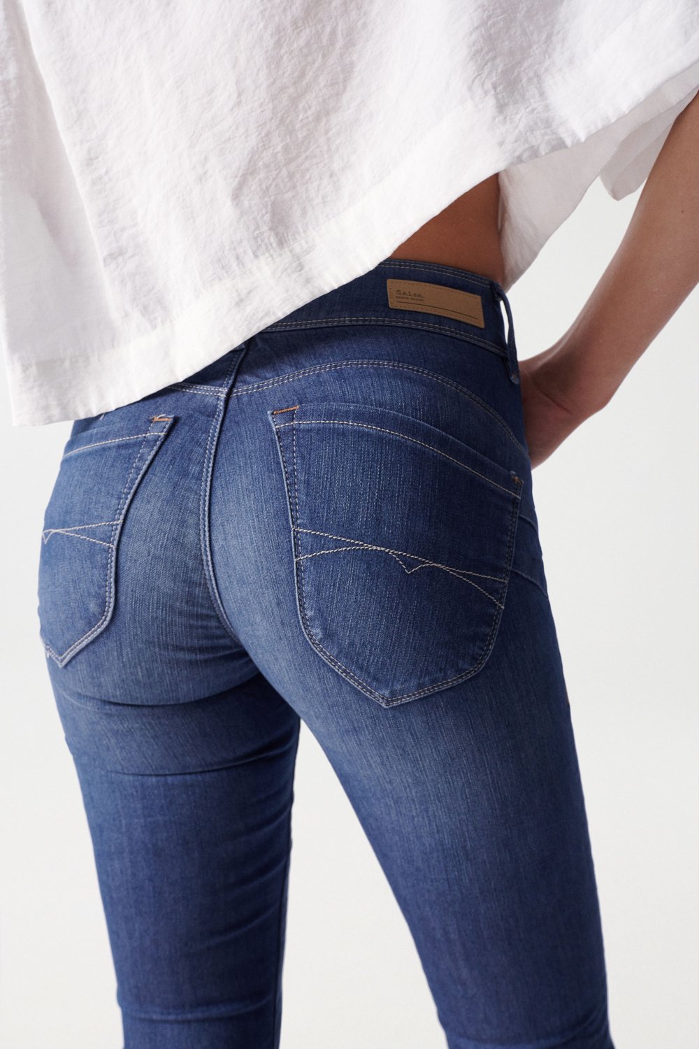Secret Skinny Push-In in Medium Wash Jeans Salsa Jeans   