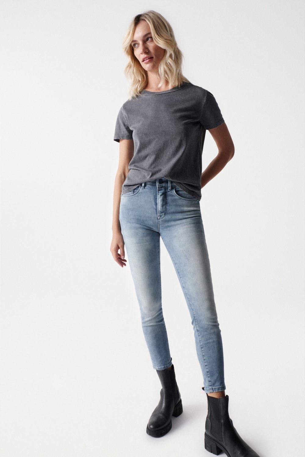 Secret Glamour Push-In in Medium Light Jeans Salsa Jeans   