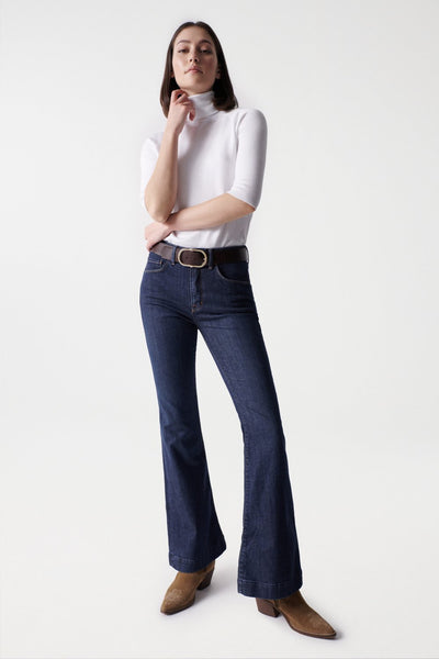 Glamour Flare Push-In in Dark Wash Jeans Salsa Jeans   