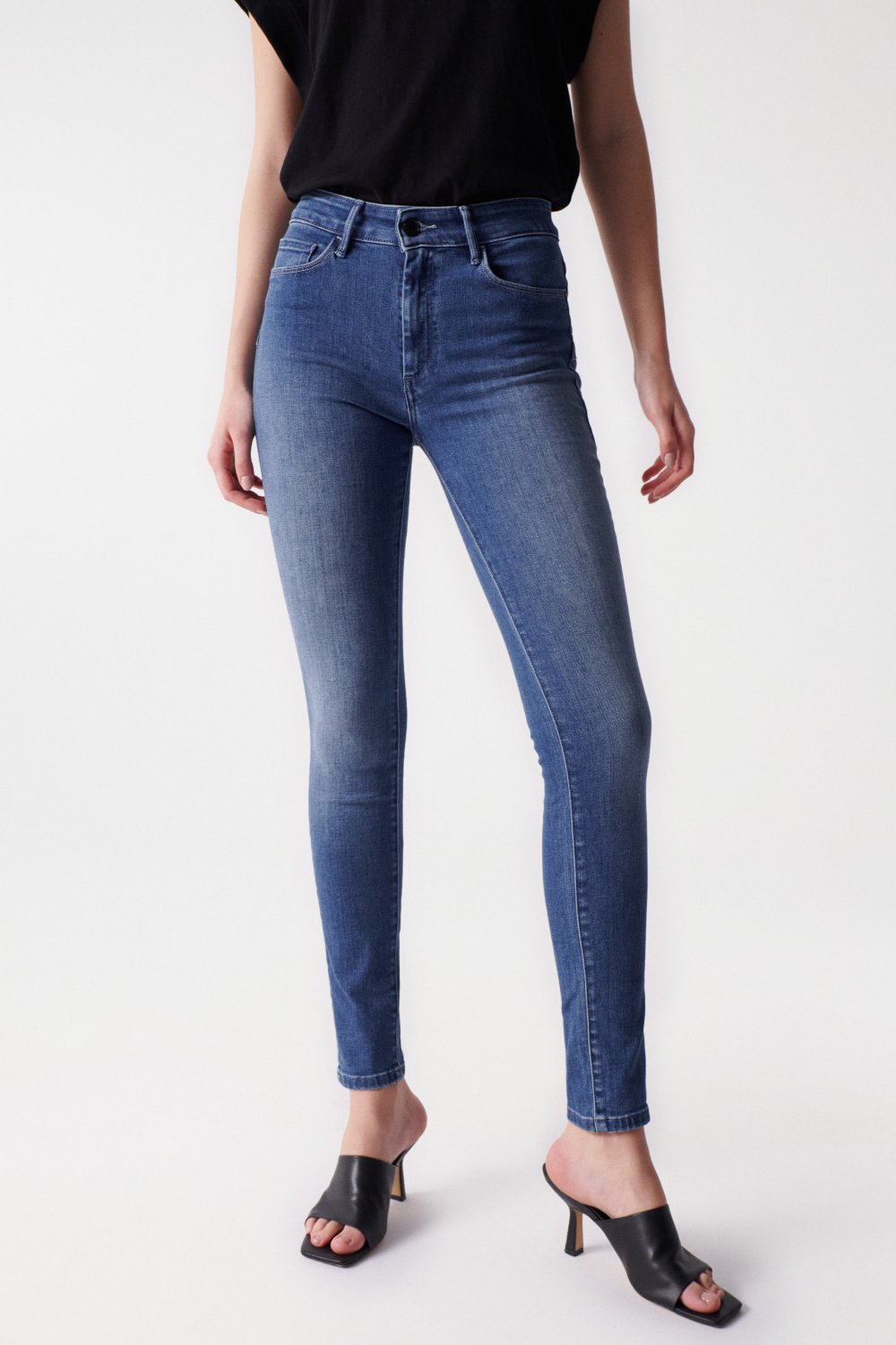 Destiny Skinny Push-Up in Medium Wash Jeans Salsa Jeans   
