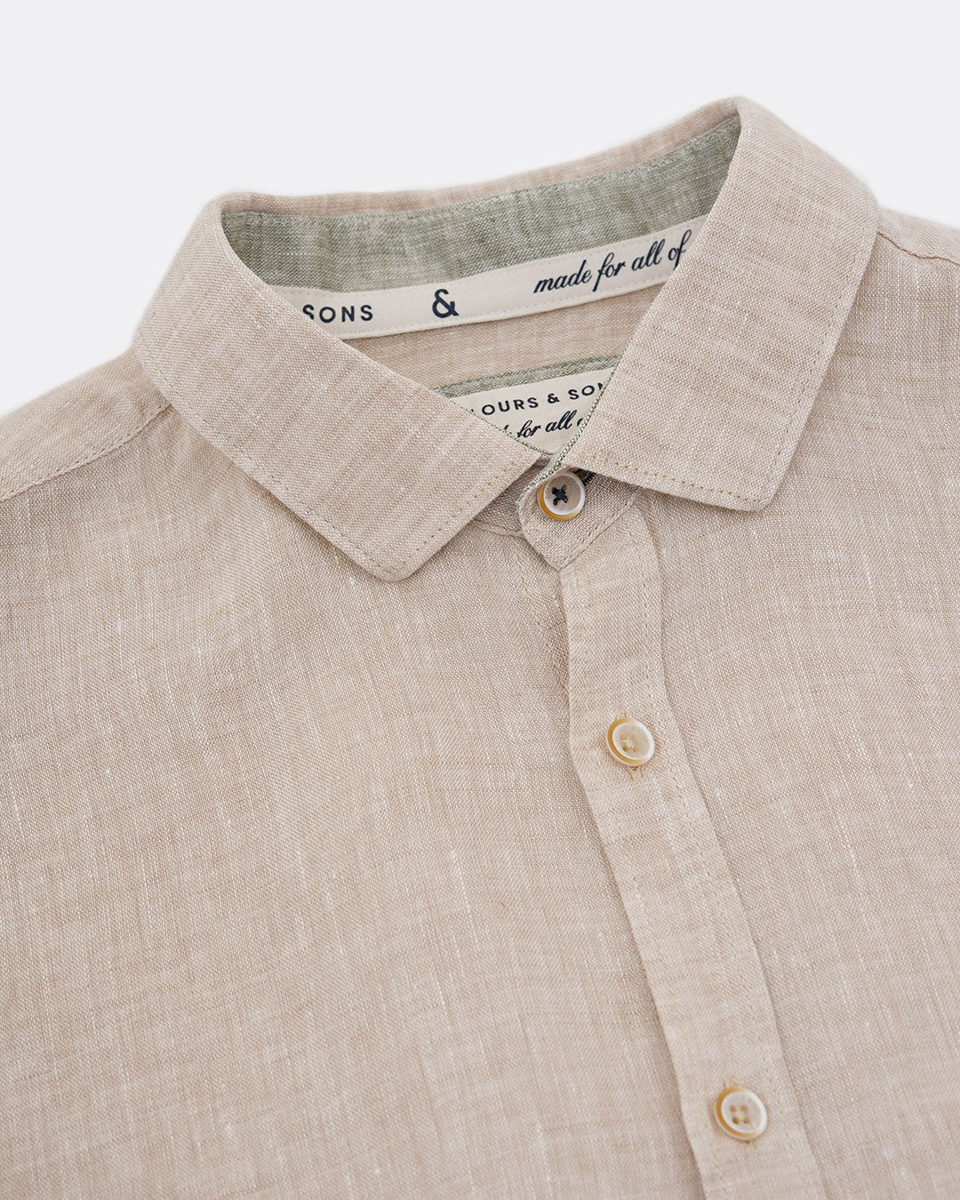 Shirt Linen in Beige Hemden Colours and Sons   