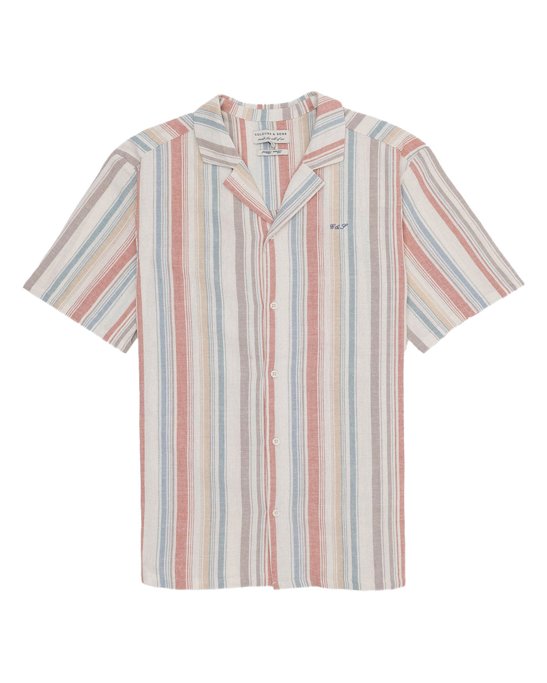Shirts Linen Blend in Multicolour Stripes Hemden Colours and Sons   