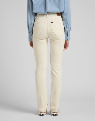 Marion Straight in Ecru Jeans Lee   