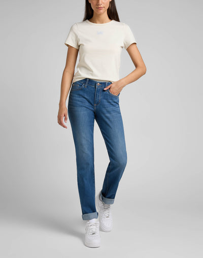 Comfort Straight in Medium Indigo Jeans Lee   