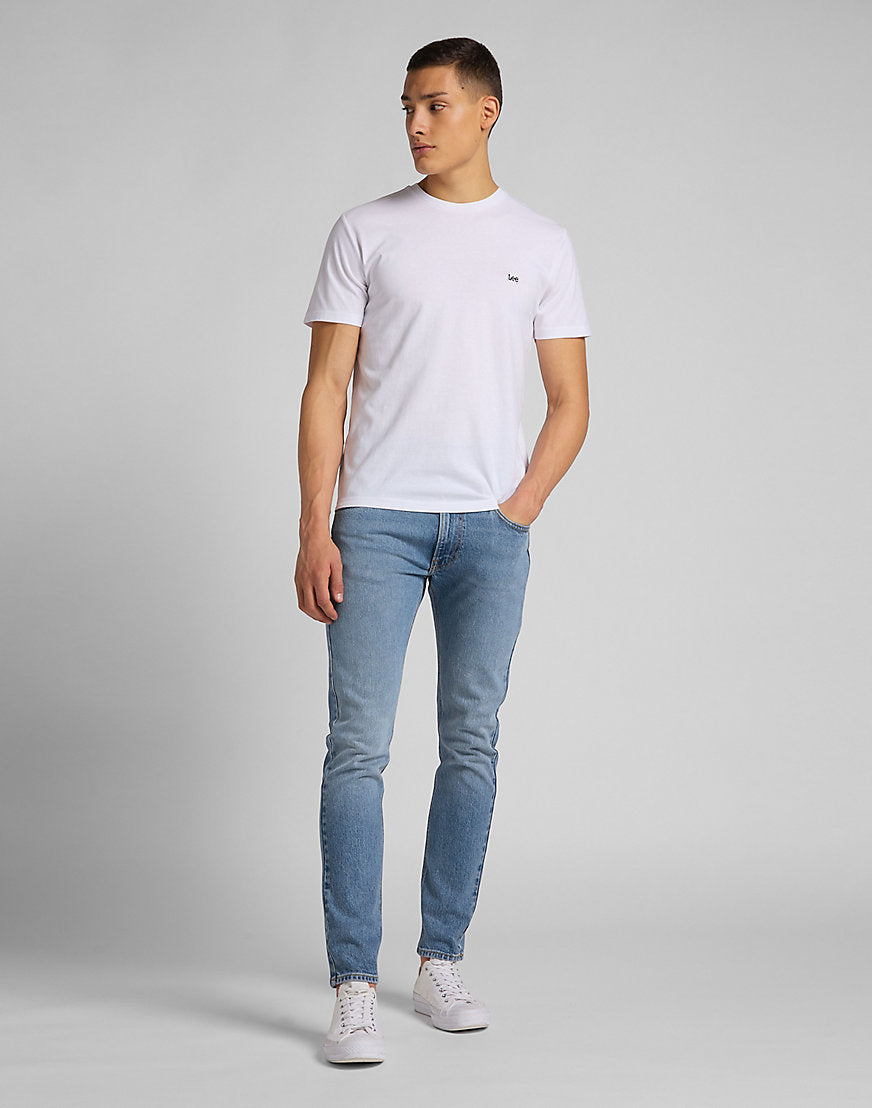 Kurzarm Patch Logo Tee in White T-Shirts Lee   