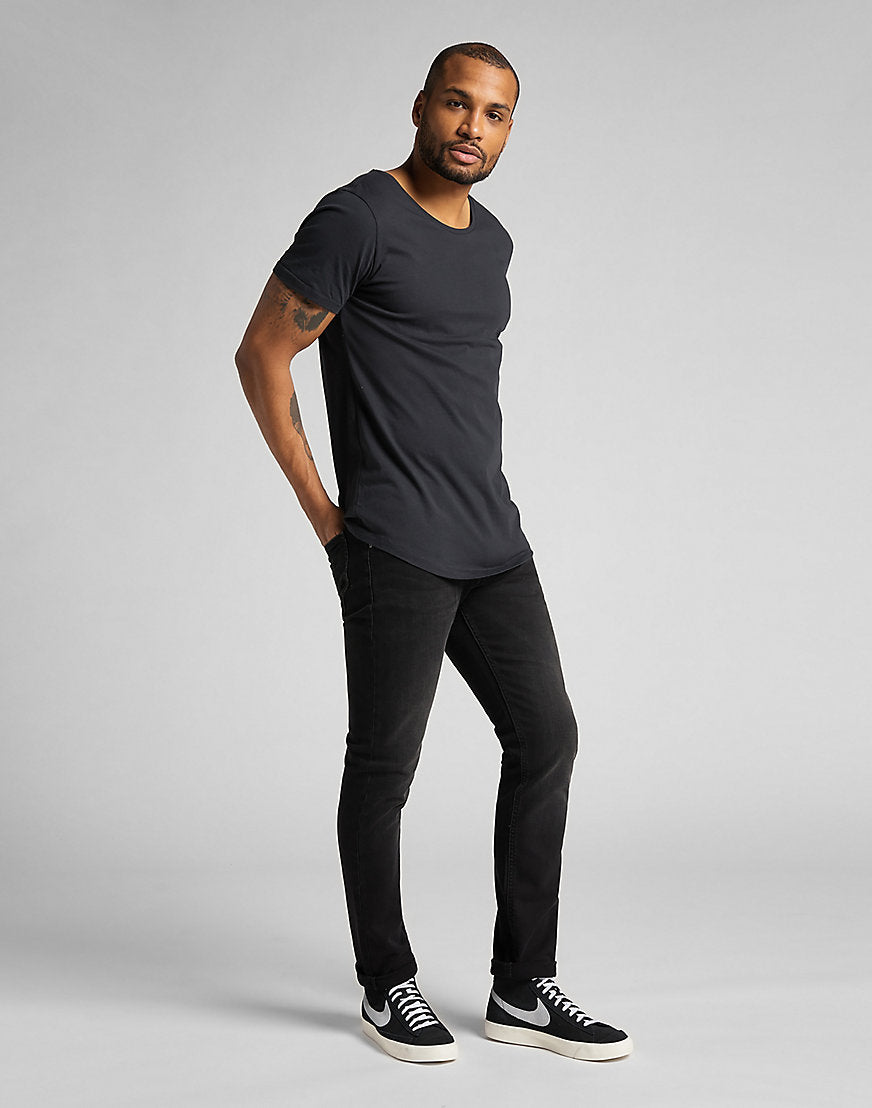 Shaped Tee in Washed Black T-Shirts Lee   