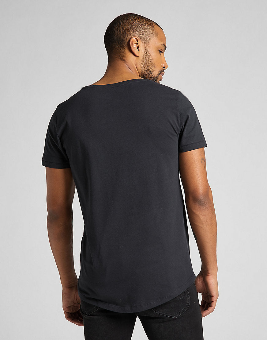 Shaped Tee in Washed Black T-Shirts Lee   