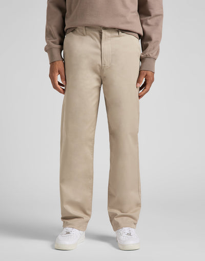 Relaxed Chino in Stone Chinos Lee   