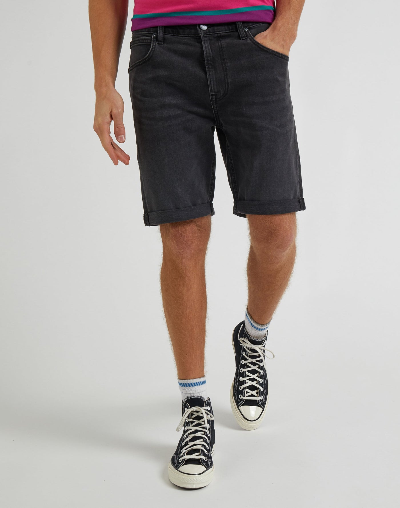 5 Pocket Short in Gunmetal Jeansshorts Lee   