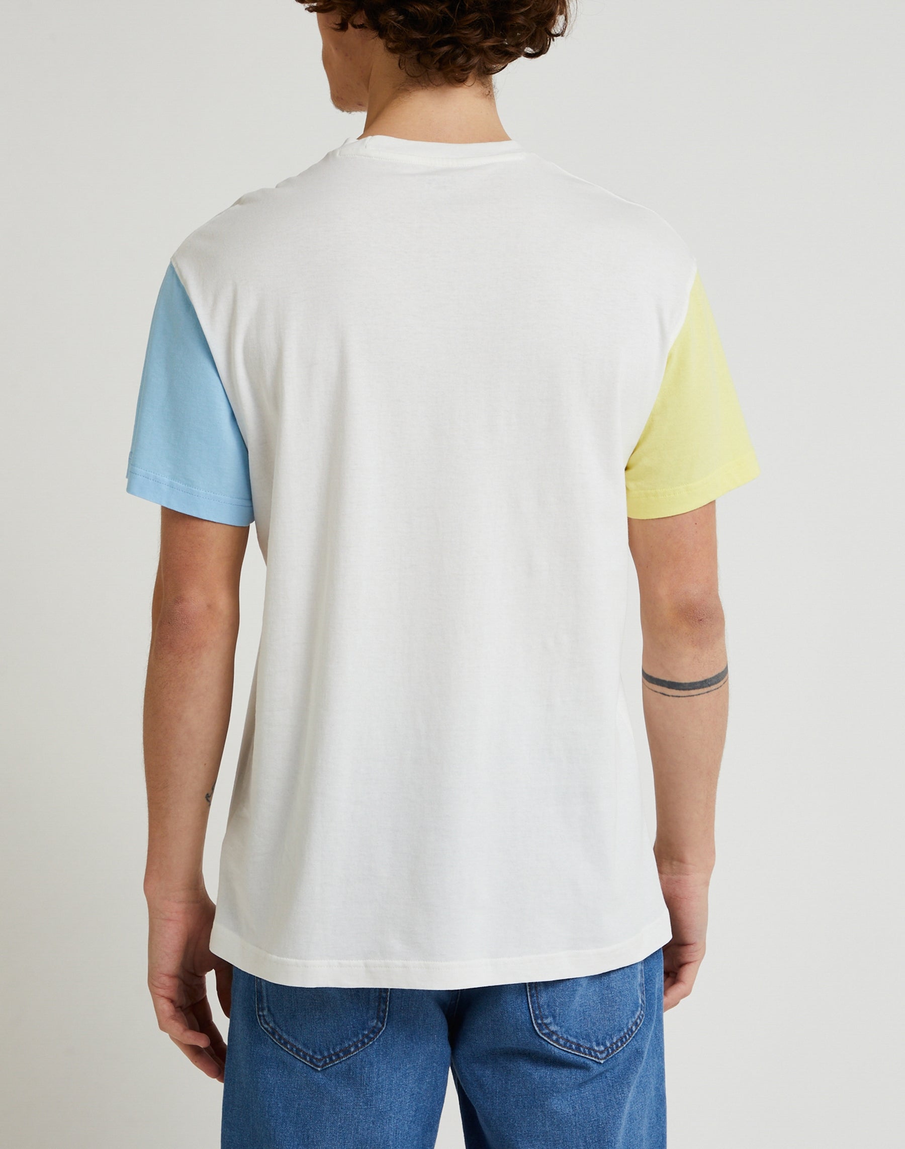 Relaxed Color Block Tee in Ecru T-Shirts Lee   
