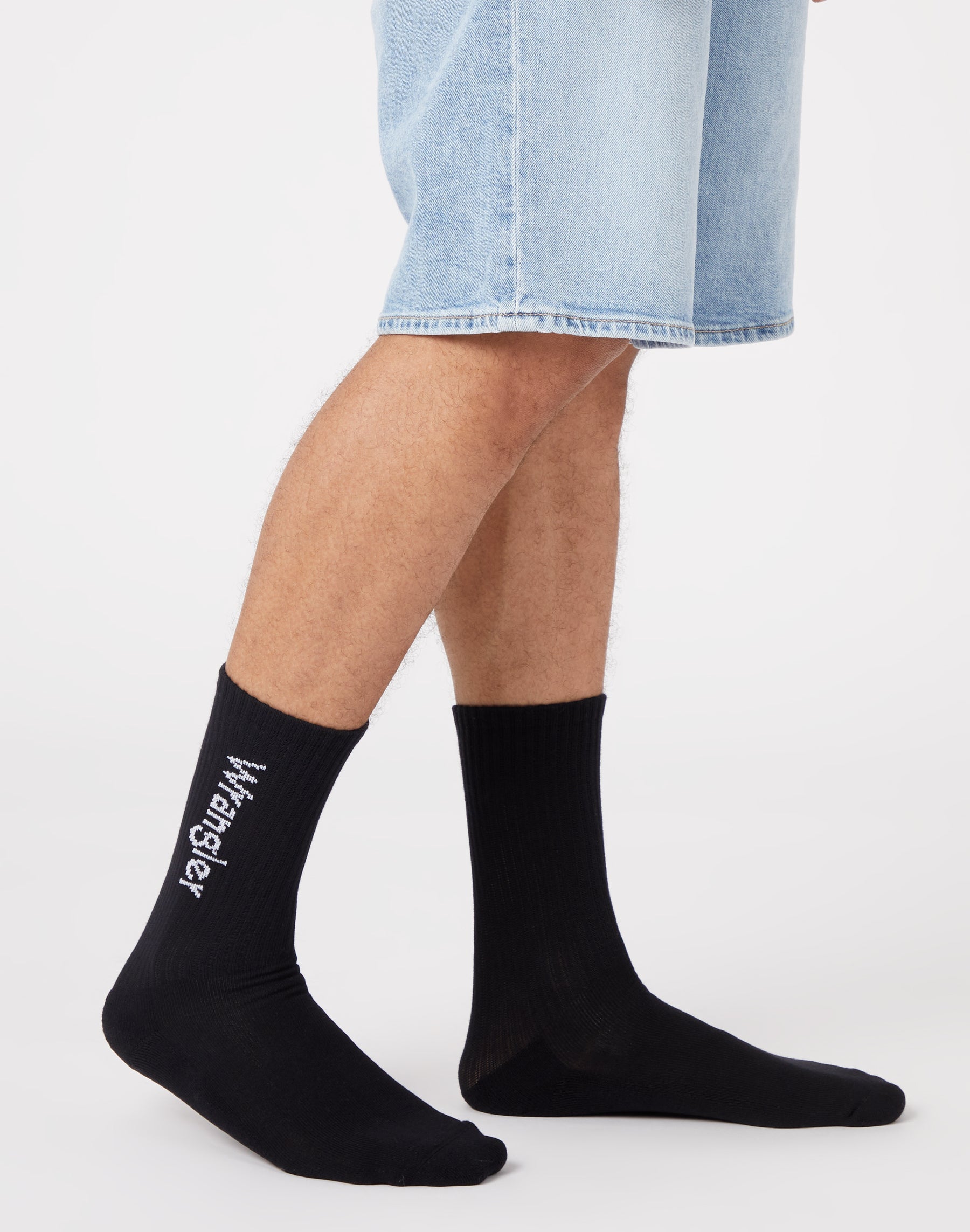 2 Pack Logo Socks in Black Socken Wrangler   