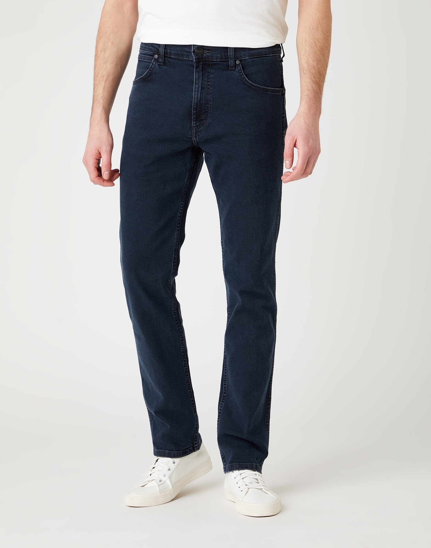 Greensboro Medium Stretch in Iron Blue Jeans Wrangler   