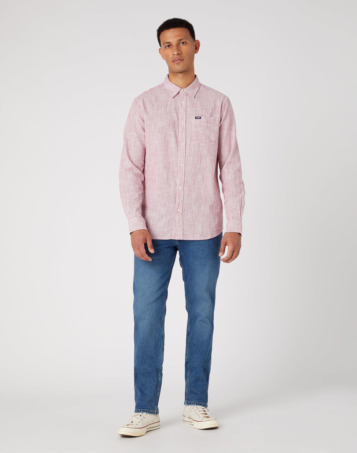 One Pocket Shirt in Red Hemden Wrangler   