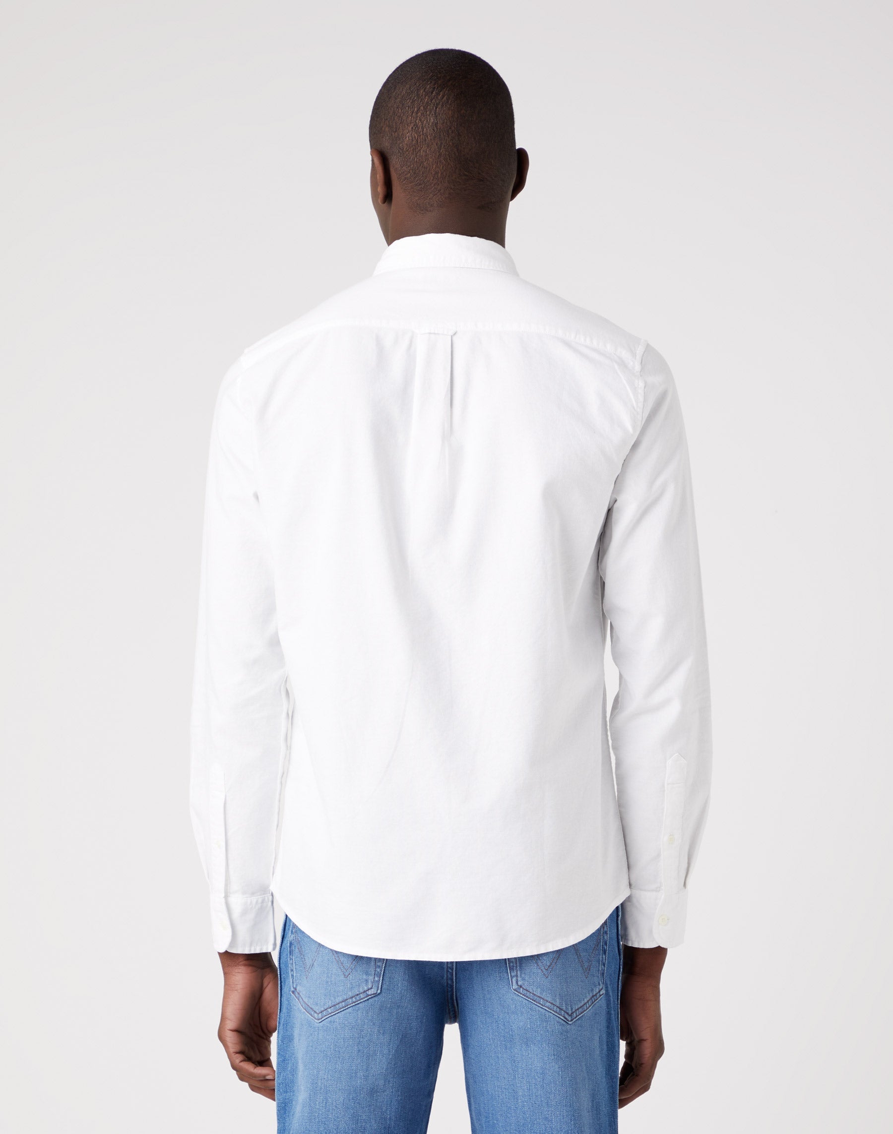 Button Down Shirt in White Hemden Wrangler   