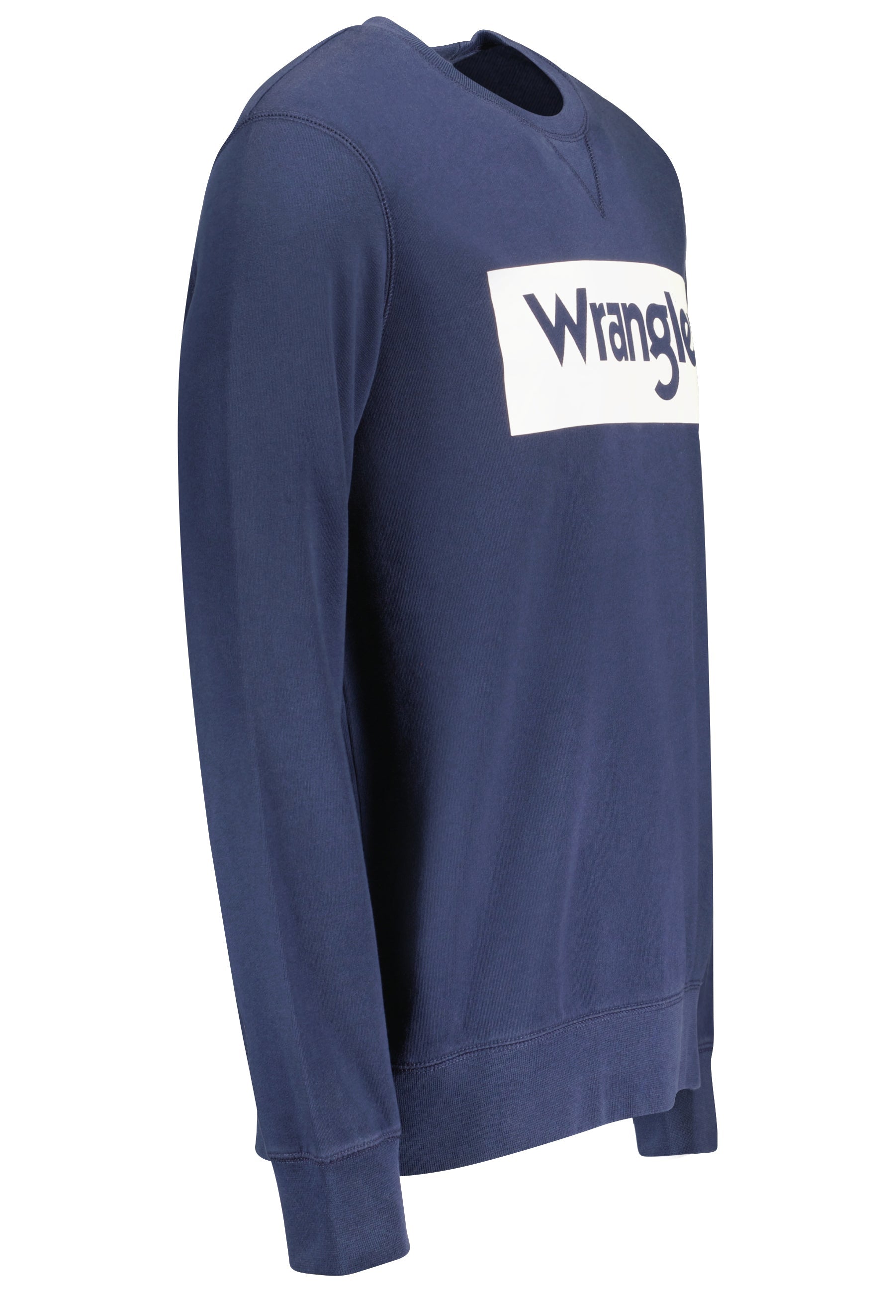Logo Crew Sweat in Navy Sweatshirts Wrangler   